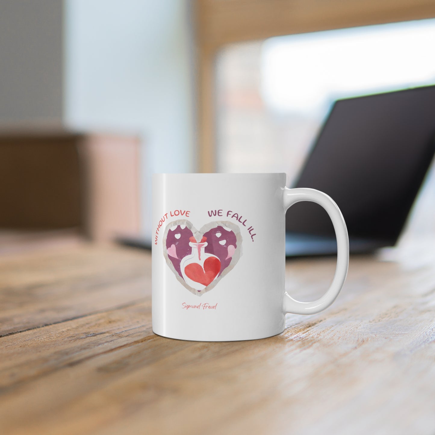 The Love is Essential Mug: Spread Love, Stay Healthy"Without love we fall ill" AEN0205