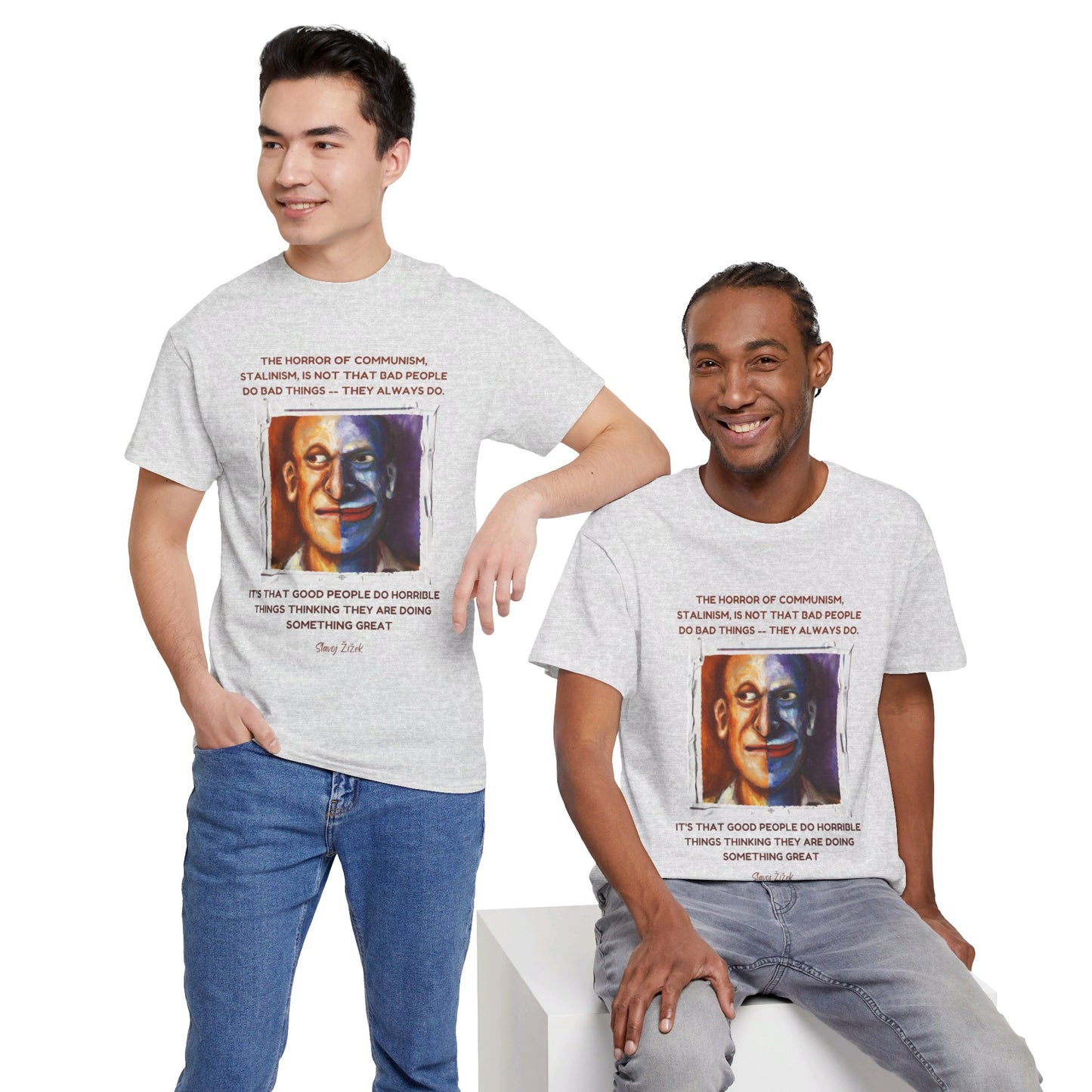 The Moral Compass T-Shirt: Question Your Actions"Good people do horrible things..." Slavoj Žižek