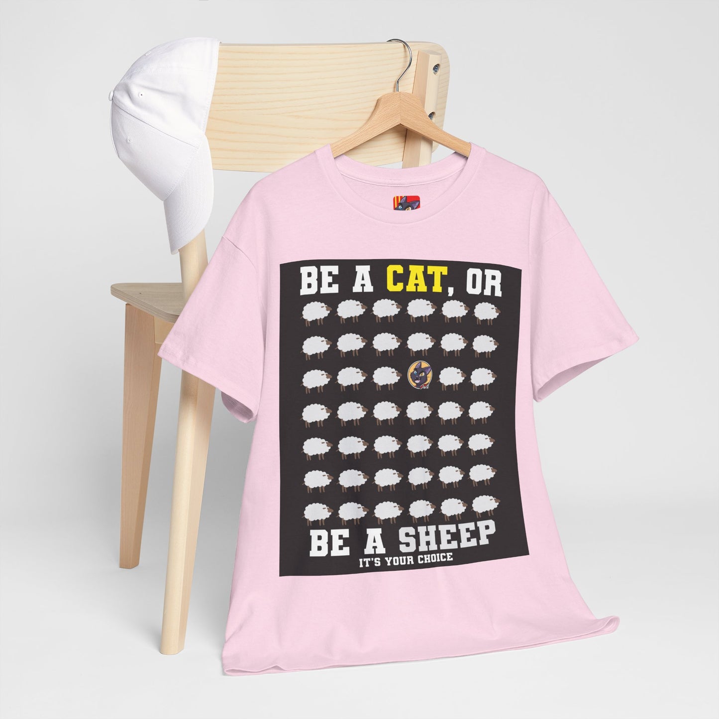 The Critical Thinker T-Shirt: Be a cat or be a sheep it's your choice