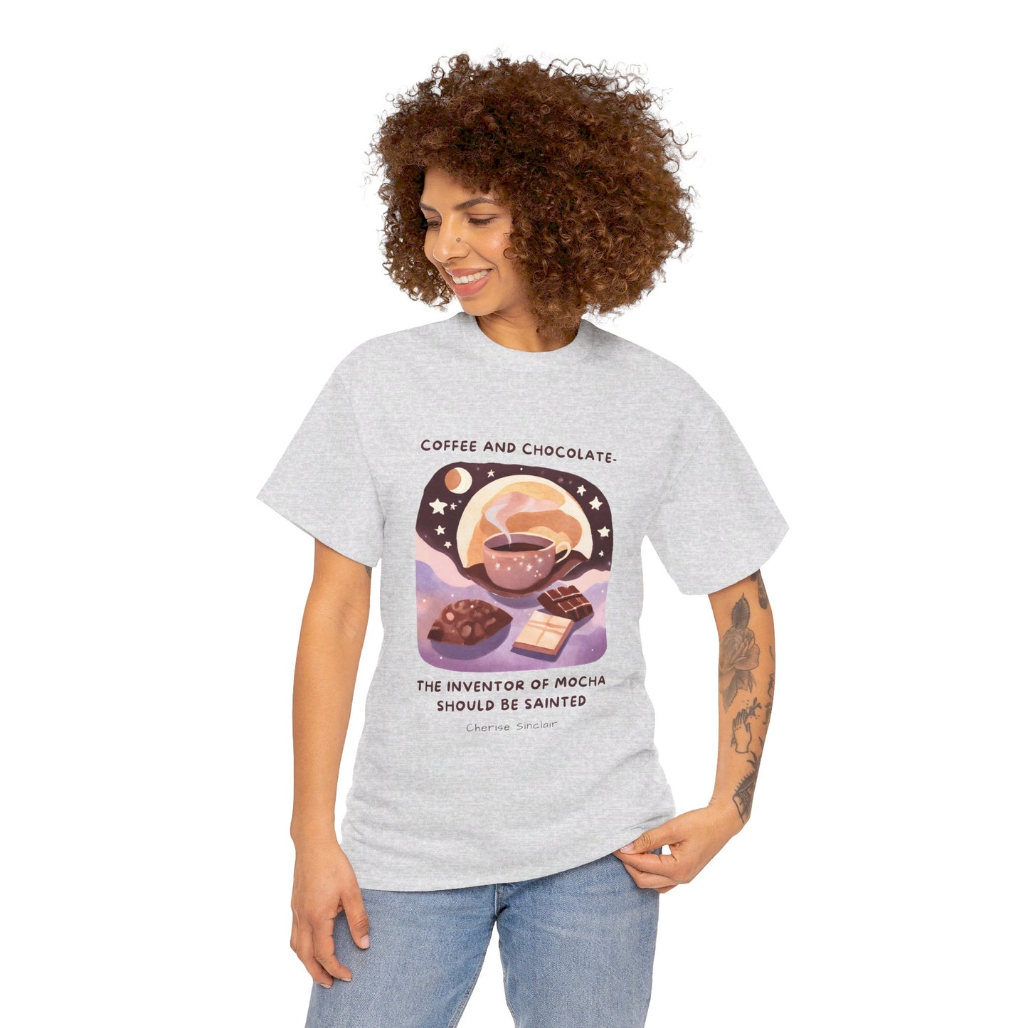 Saint the Mocha Inventor General Coffee Love T-shirt