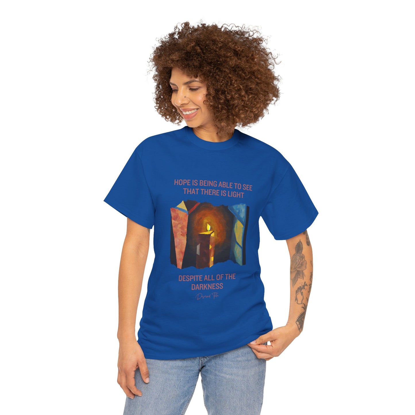 The Light Bringer T-Shirt: Find the Light Within"Hope is seeing light despite darkness" Desmond Tutu