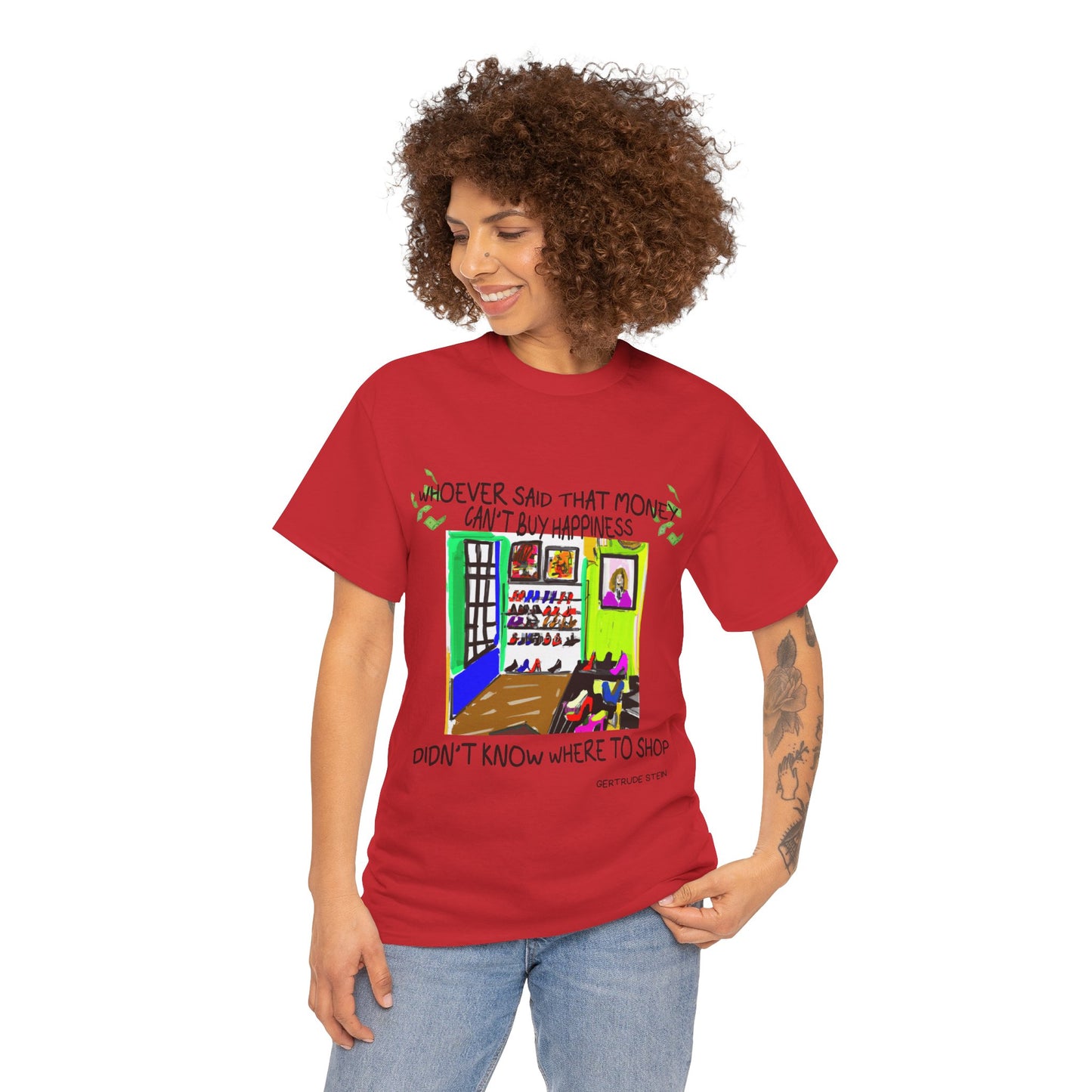 Money Buys Happiness: Funny Bart Simpson Quote Tee