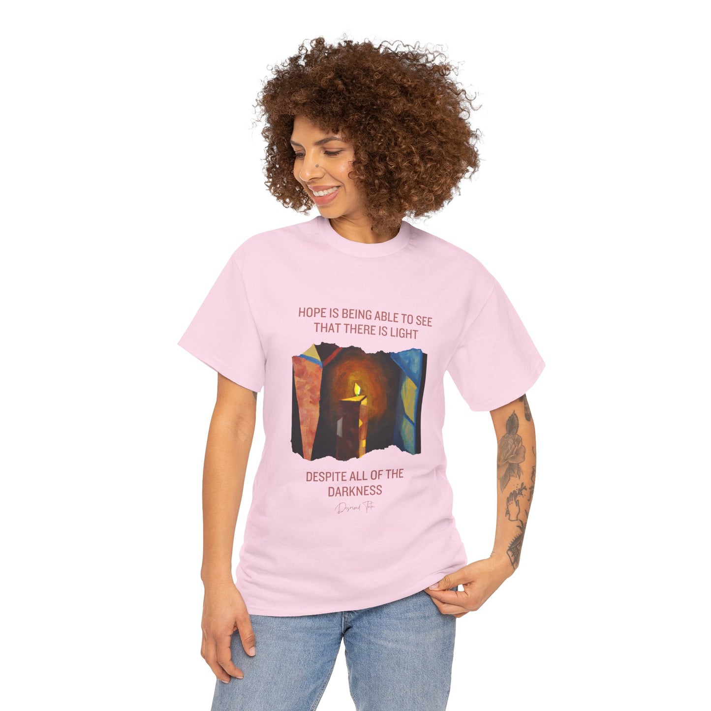 The Light Bringer T-Shirt: Find the Light Within"Hope is seeing light despite darkness" Desmond Tutu