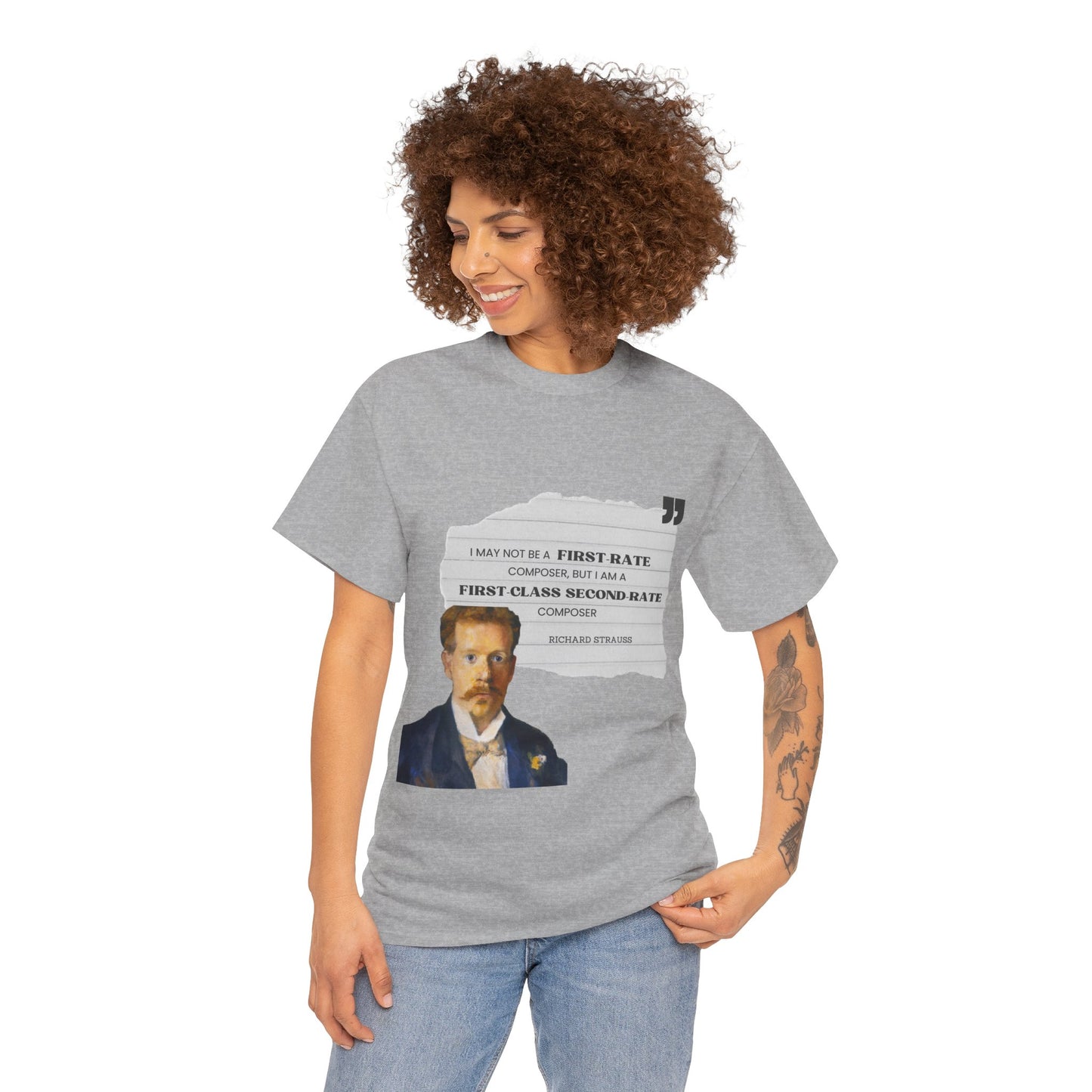 Second-Rate Genius: Dmitri Shostakovich Quote Tee Richard Strauss