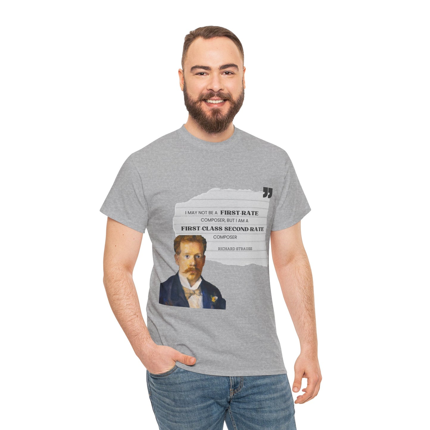 Second-Rate Genius: Dmitri Shostakovich Quote Tee Richard Strauss