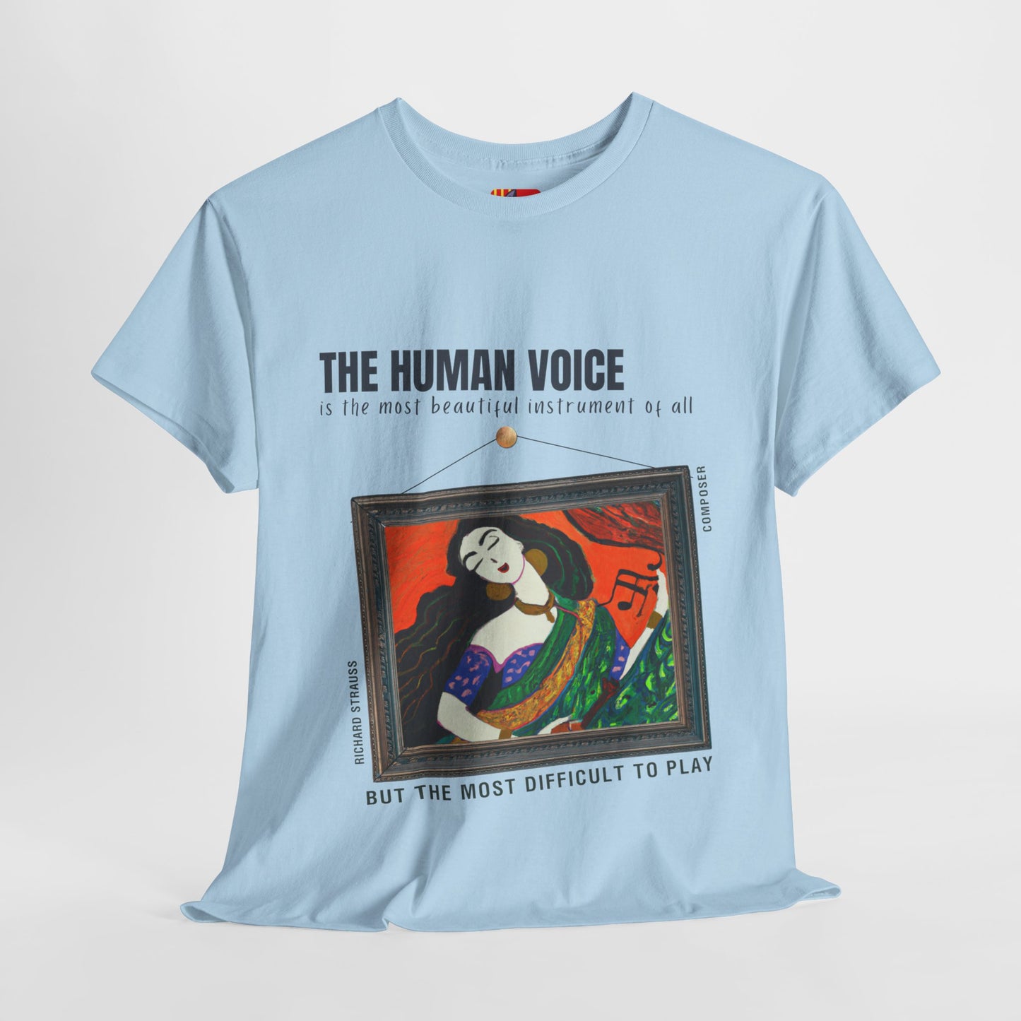 Human Voice: Beautiful & Challenging -  Richard Strauss Quote Tee