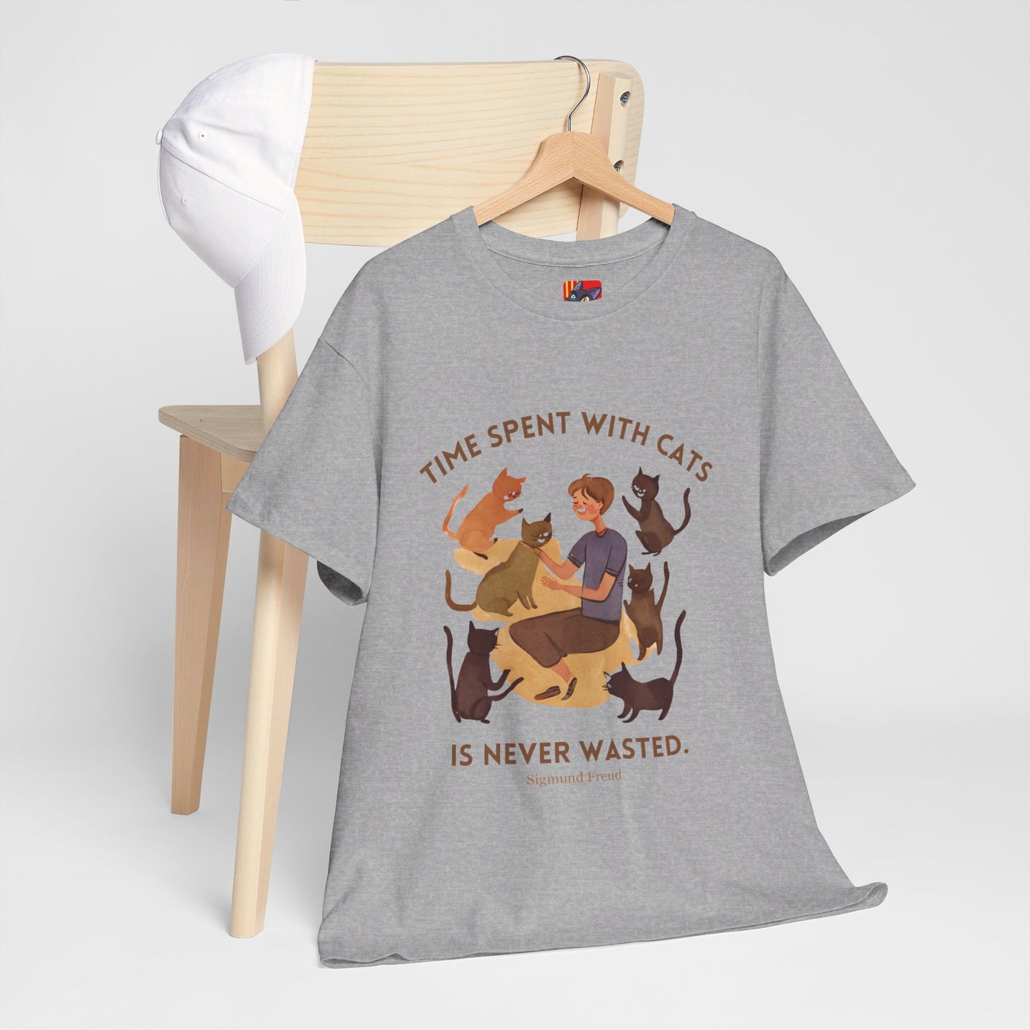 The Cat Lover T-Shirt: Purrfect Companionship"Time spent with cats... never wasted" Sigmund Freud