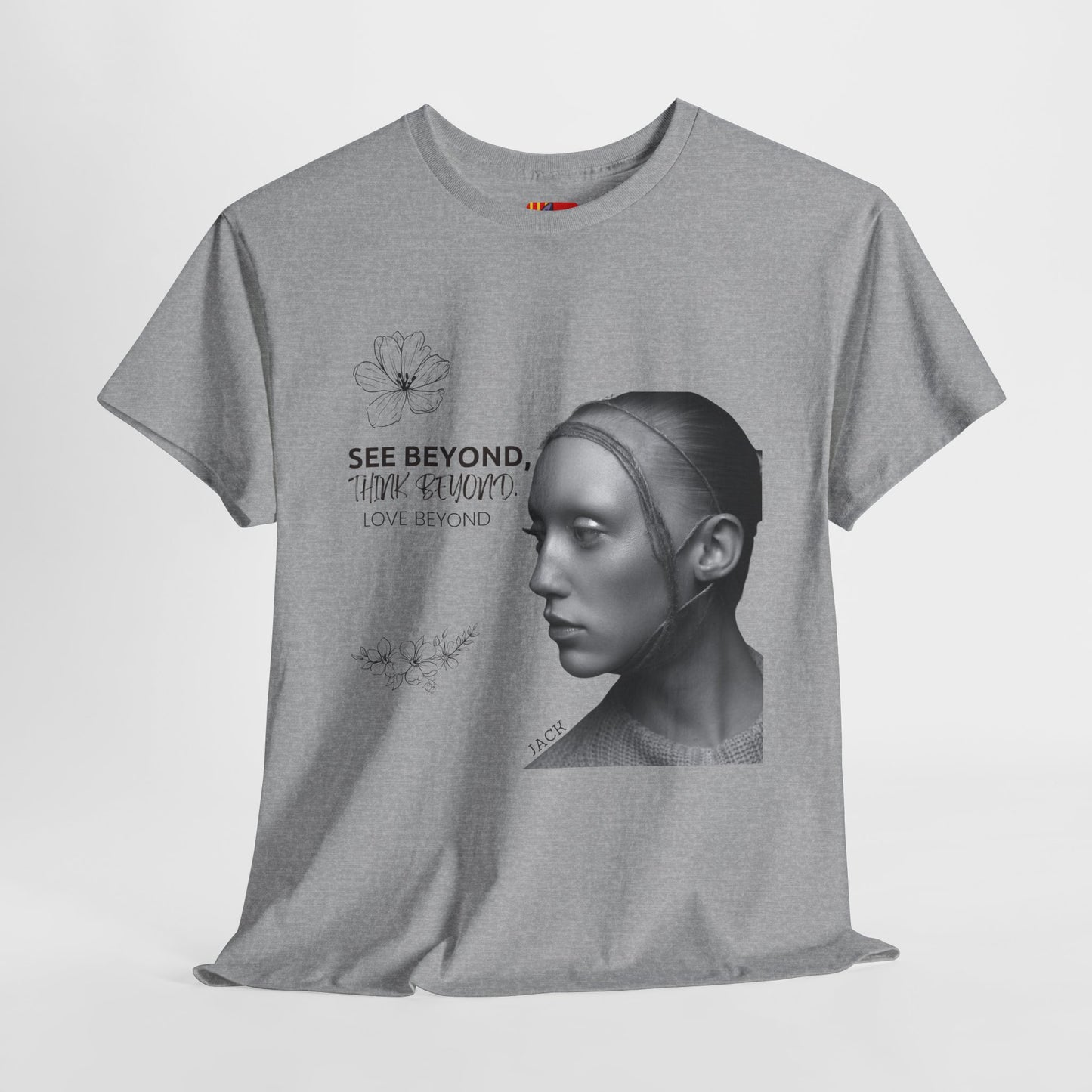 See, Think, Love Beyond: Inspirational Quote Tee