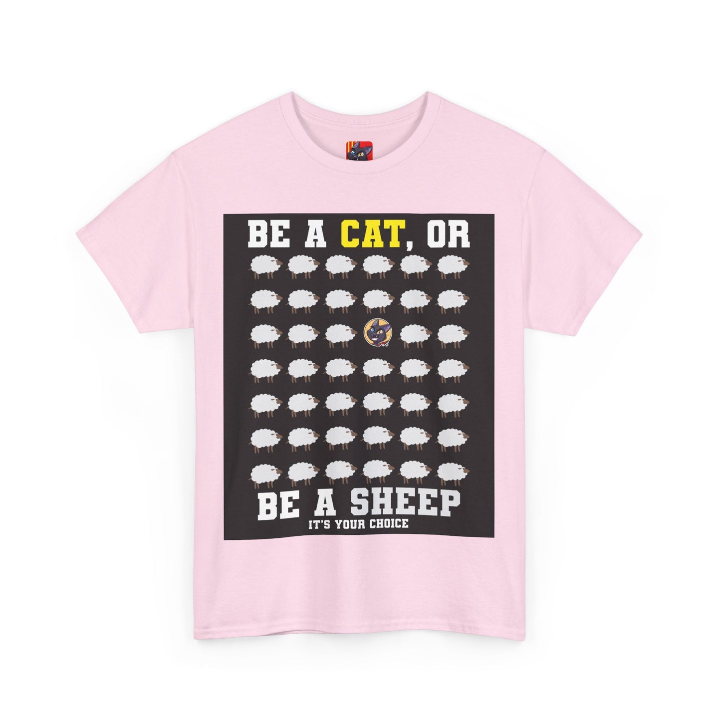 The Critical Thinker T-Shirt: Be a cat or be a sheep it's your choice
