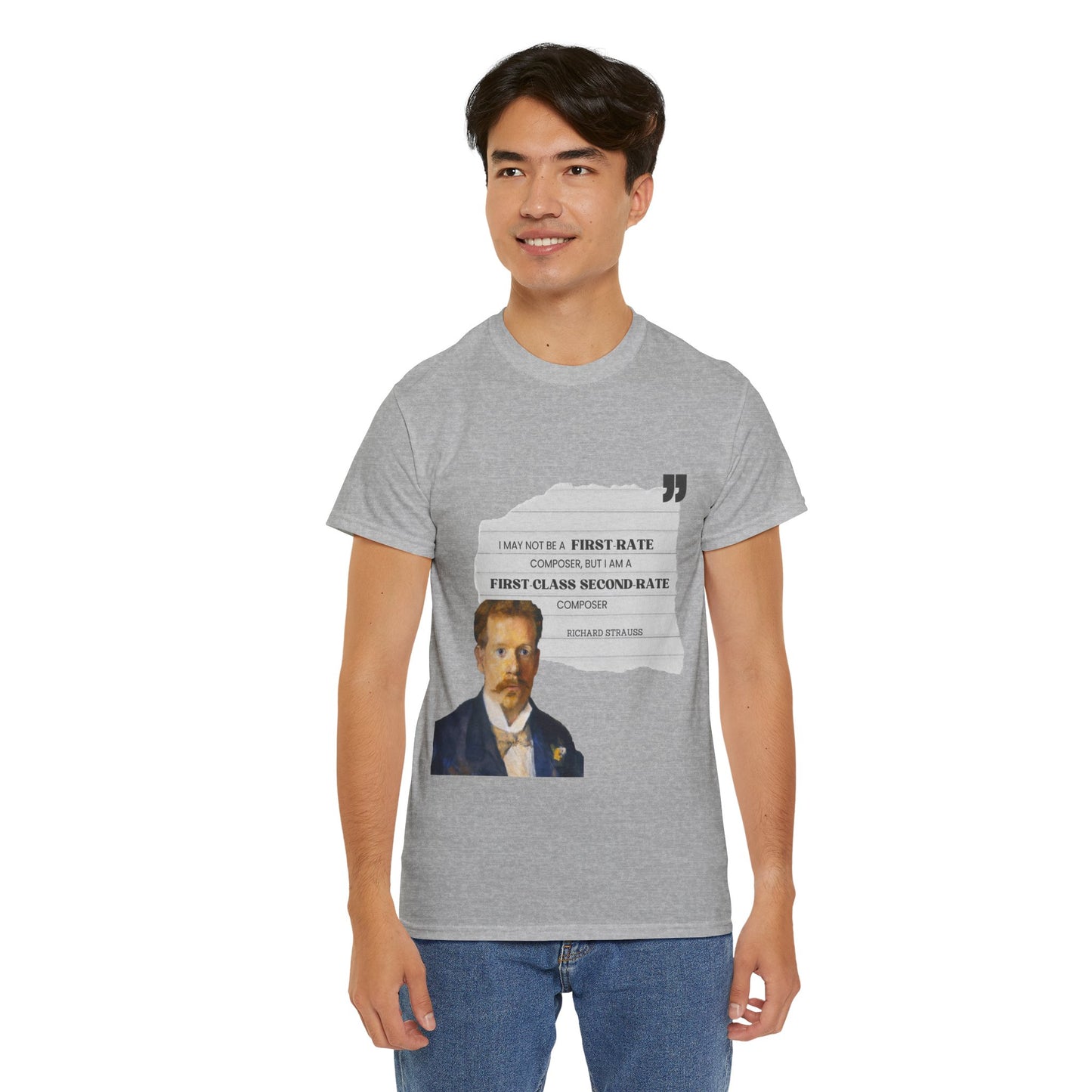 Second-Rate Genius: Dmitri Shostakovich Quote Tee Richard Strauss