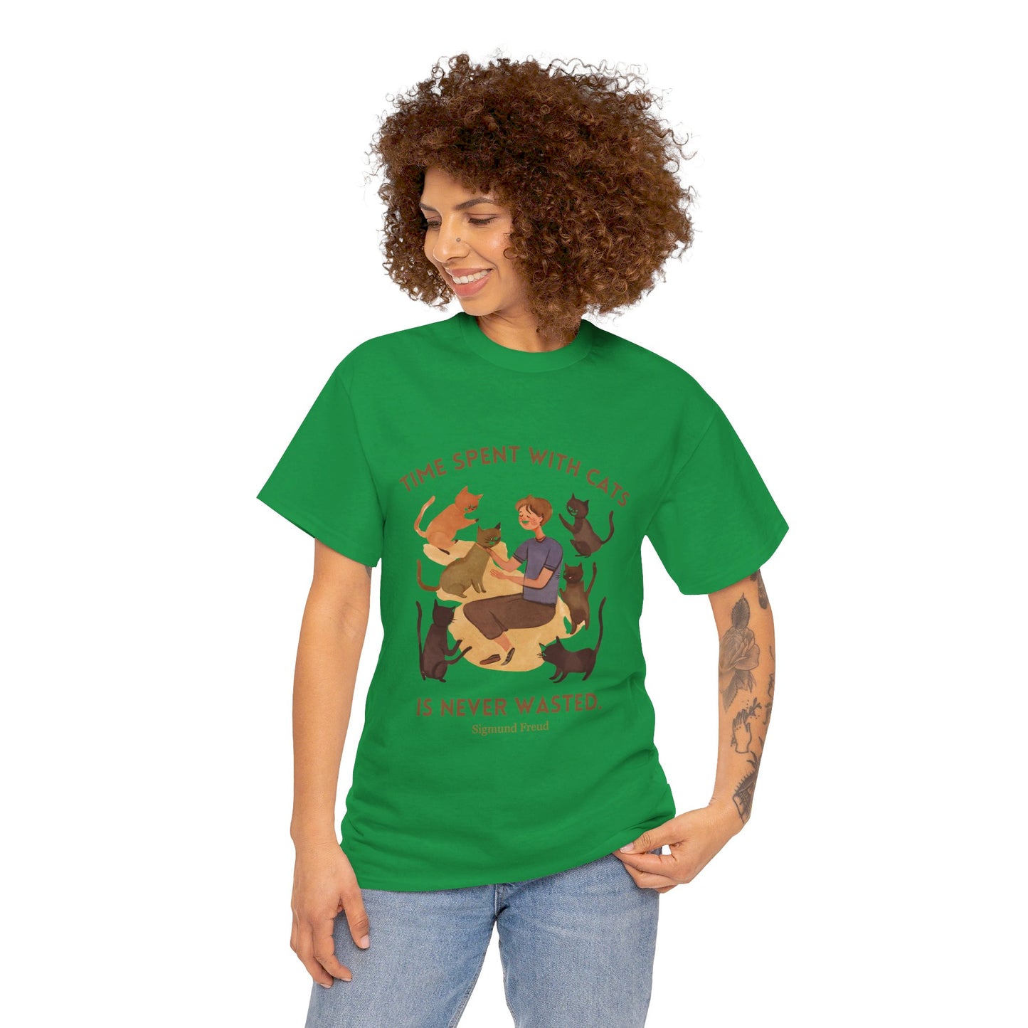 The Cat Lover T-Shirt: Purrfect Companionship"Time spent with cats... never wasted" Sigmund Freud