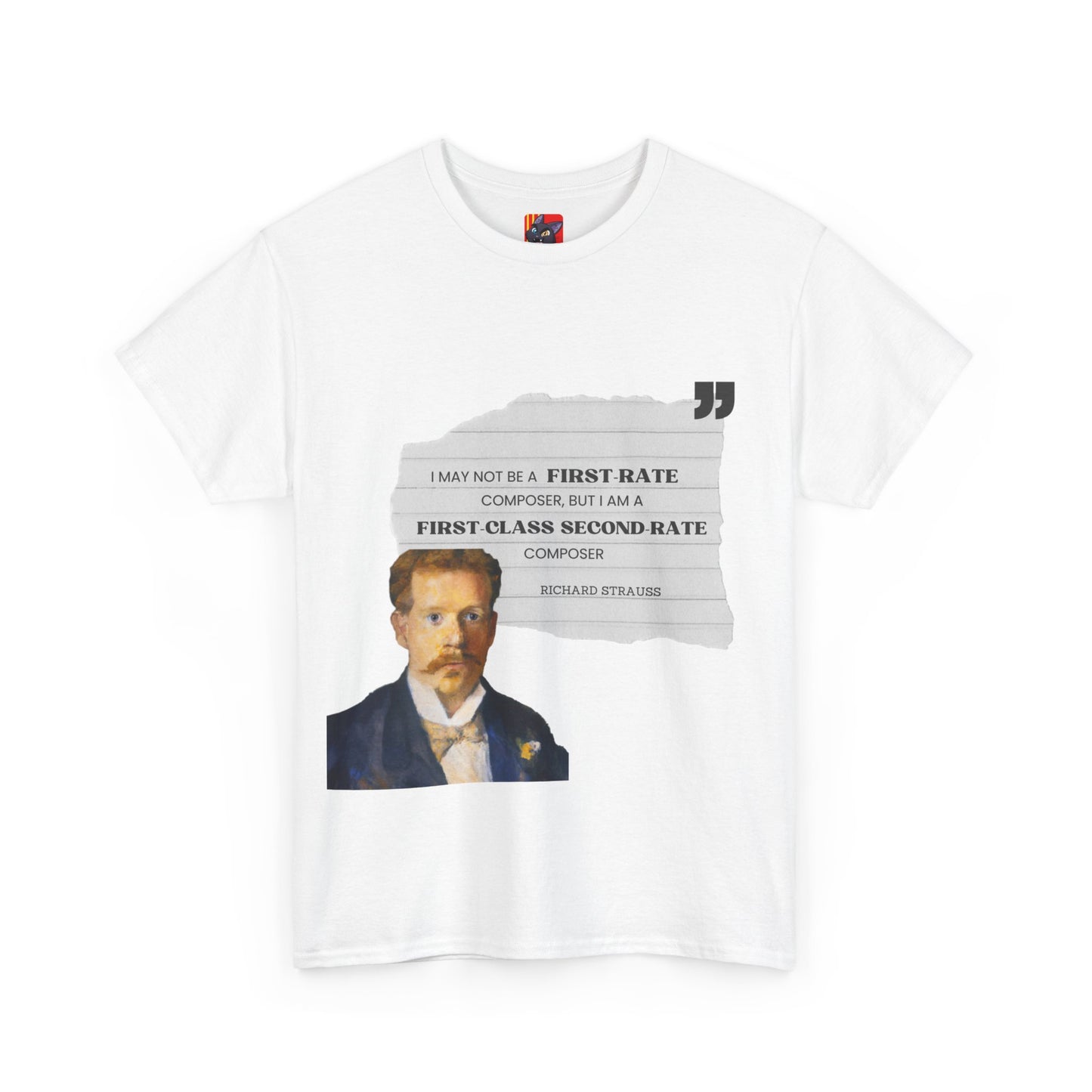 Second-Rate Genius: Dmitri Shostakovich Quote Tee Richard Strauss