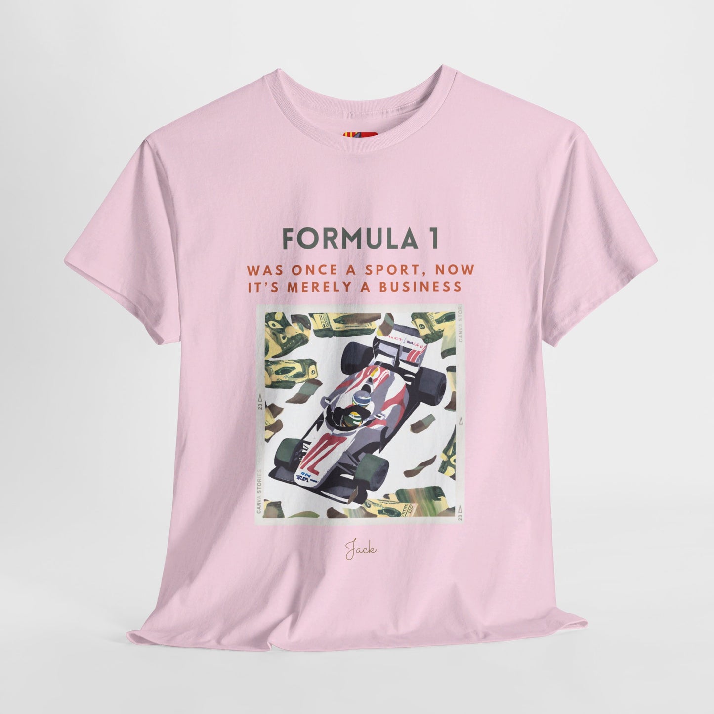 The Racing Purist T-Shirt: The Essence of Racing"Formula 1... a sport..." Jack