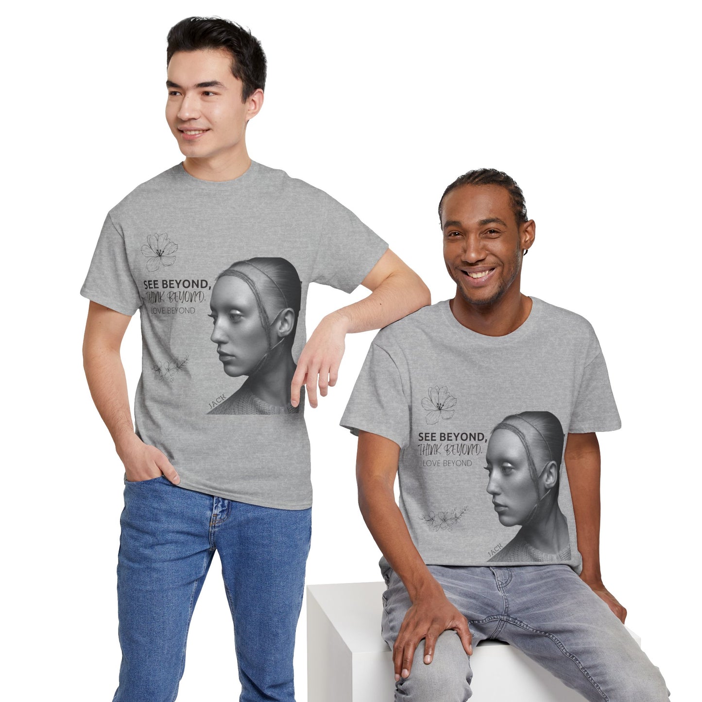 See, Think, Love Beyond: Inspirational Quote Tee