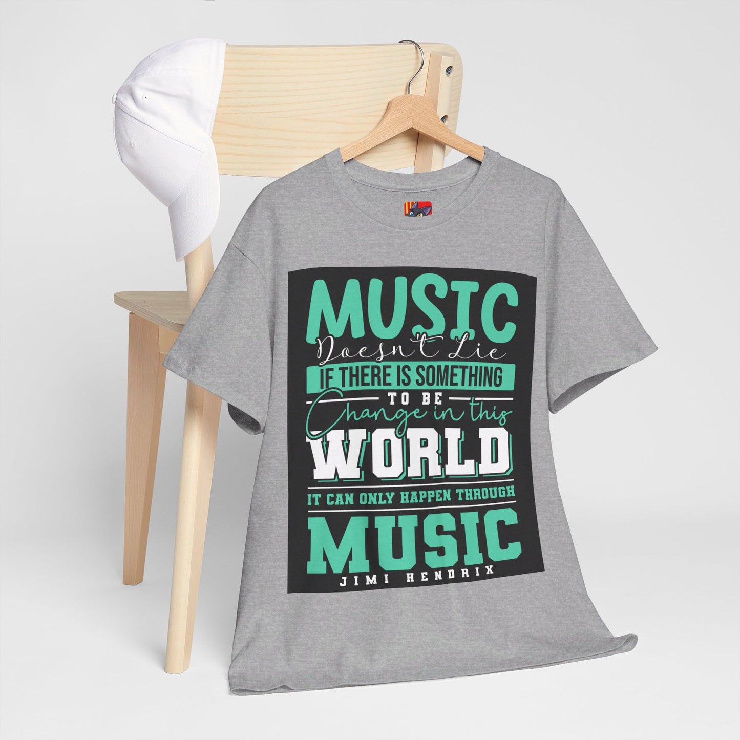 The Music Lover T-Shirt: Music doesn't lie if there is something to be change Jimi Hendrix