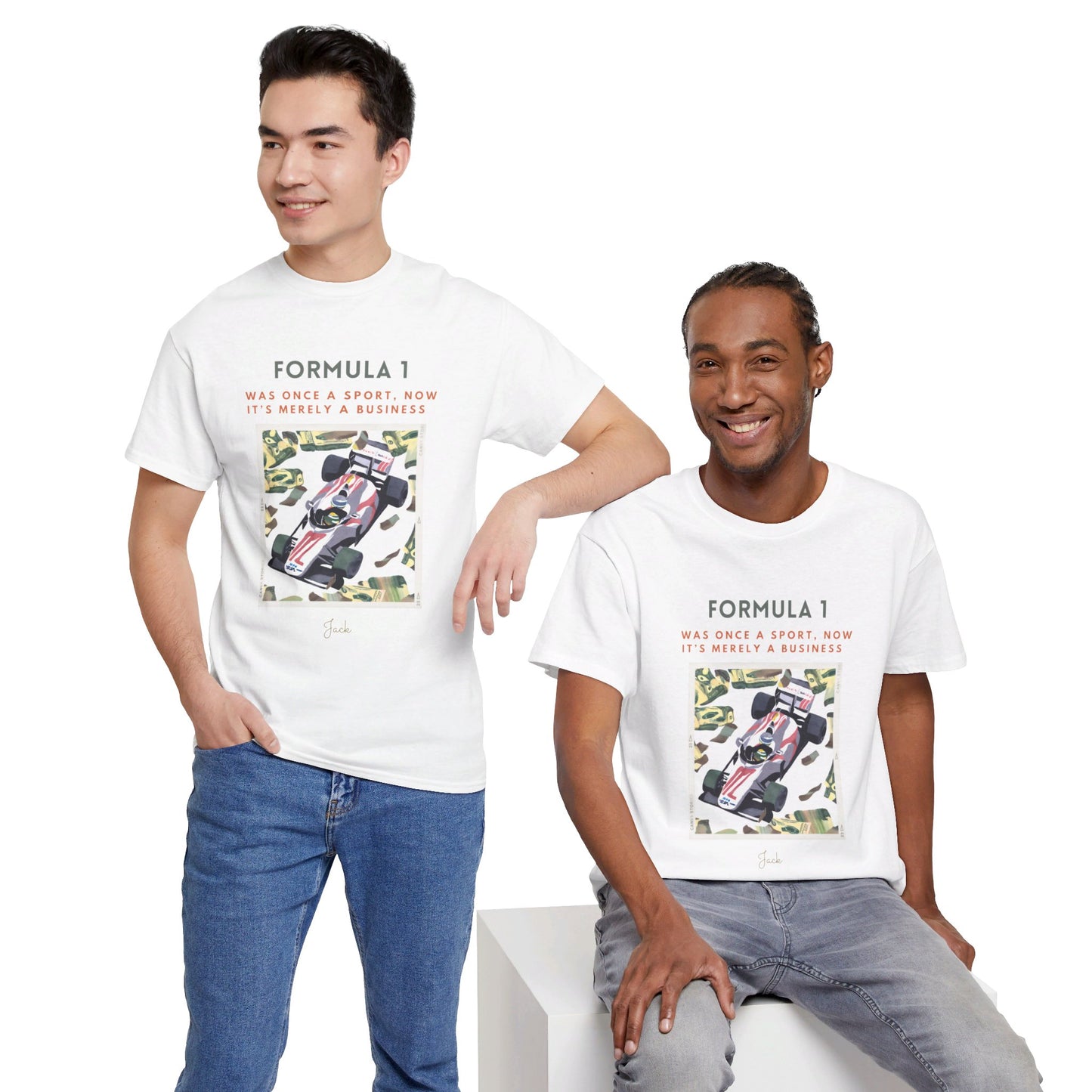 The Racing Purist T-Shirt: The Essence of Racing"Formula 1... a sport..." Jack