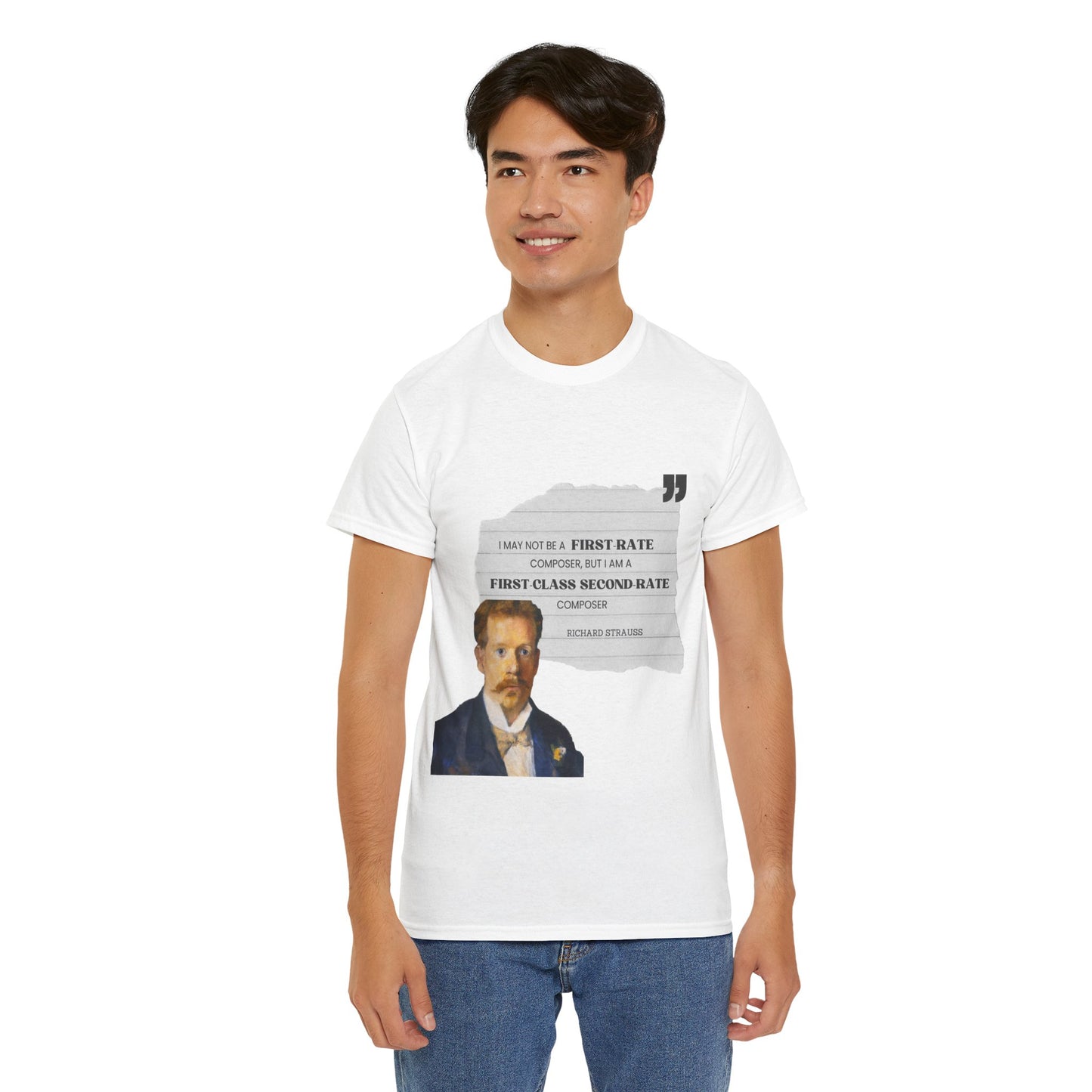 Second-Rate Genius: Dmitri Shostakovich Quote Tee Richard Strauss