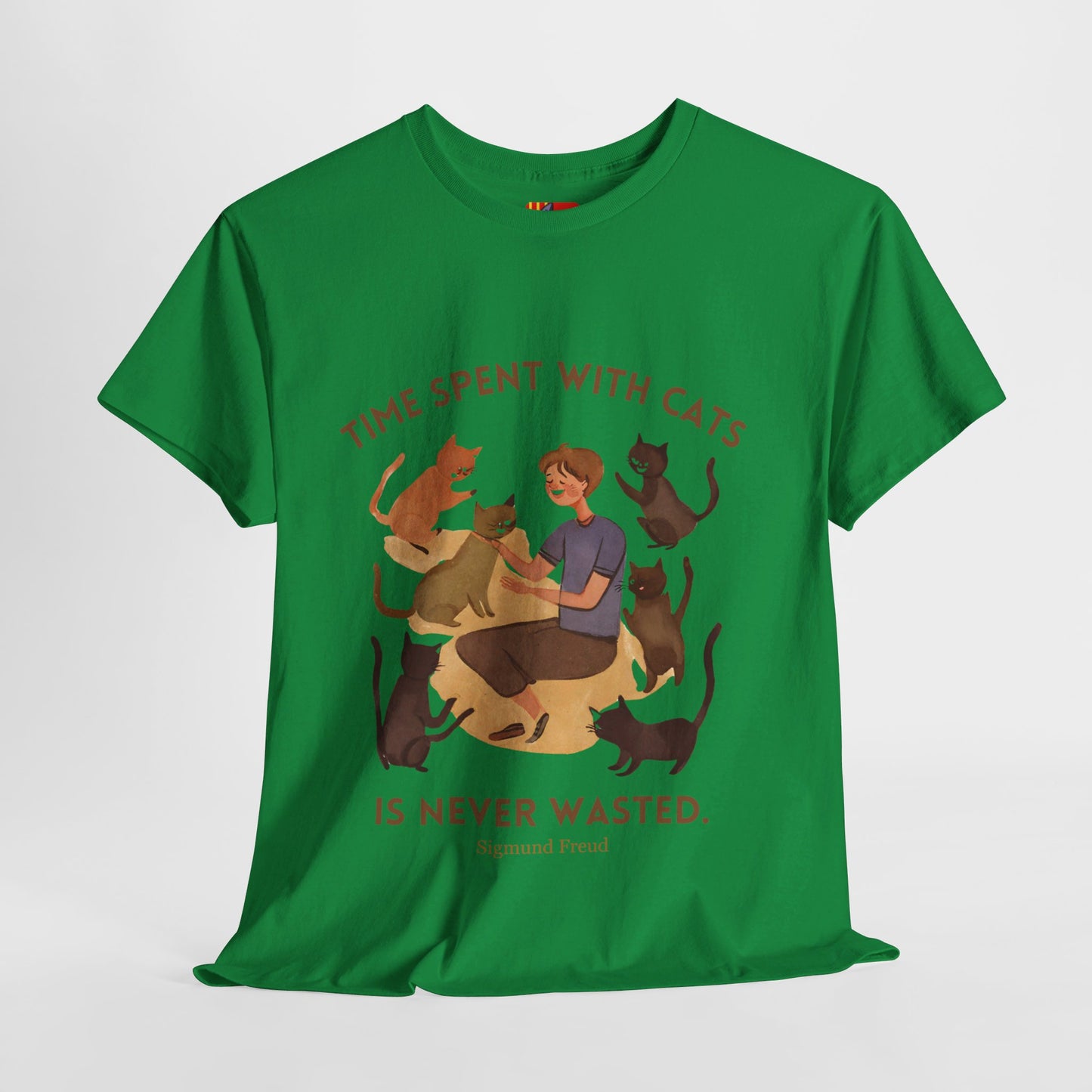 The Cat Lover T-Shirt: Purrfect Companionship"Time spent with cats... never wasted" Sigmund Freud