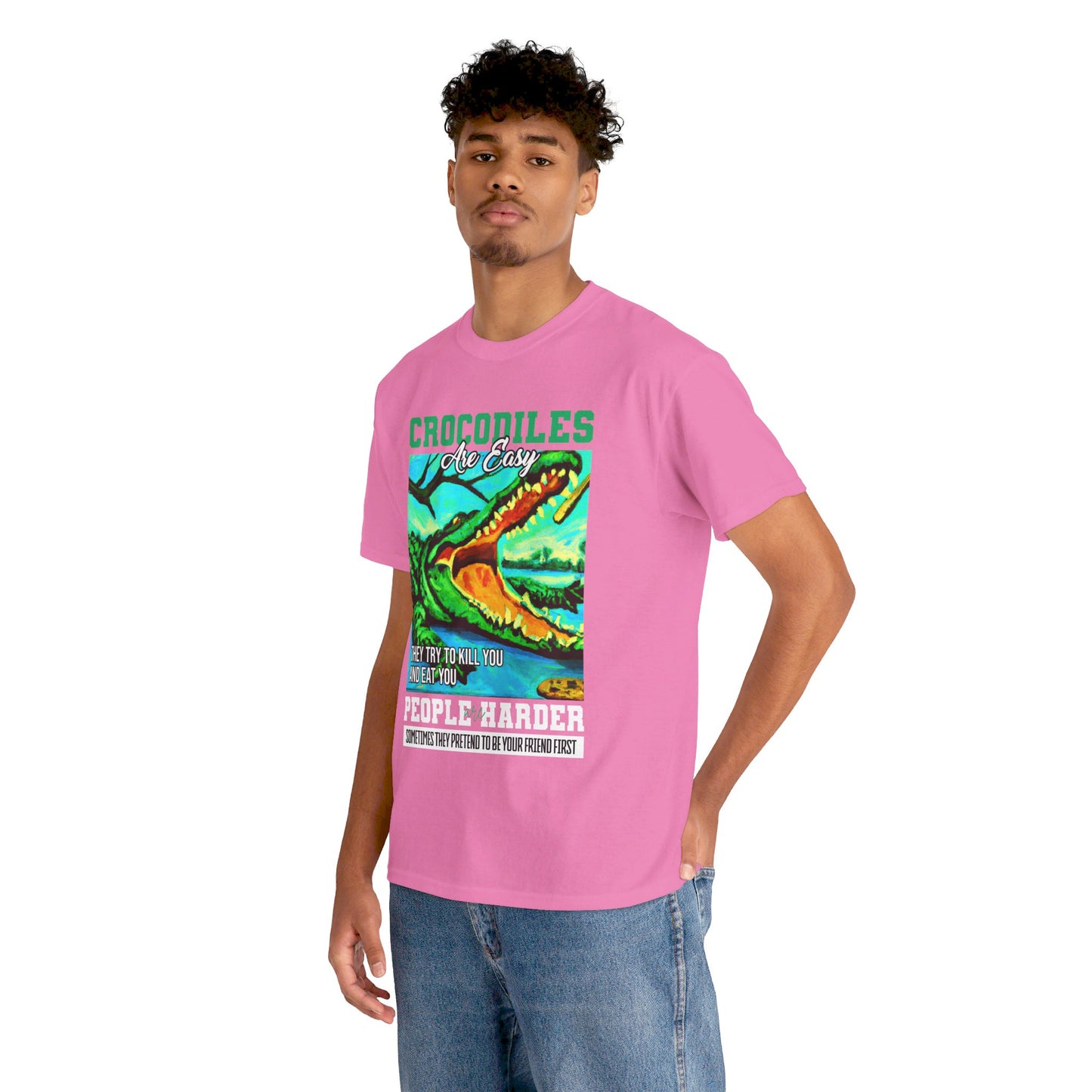 The Critical Thinker T-Shirt: Crocodiles are easy they try to kill you Steve Irwin