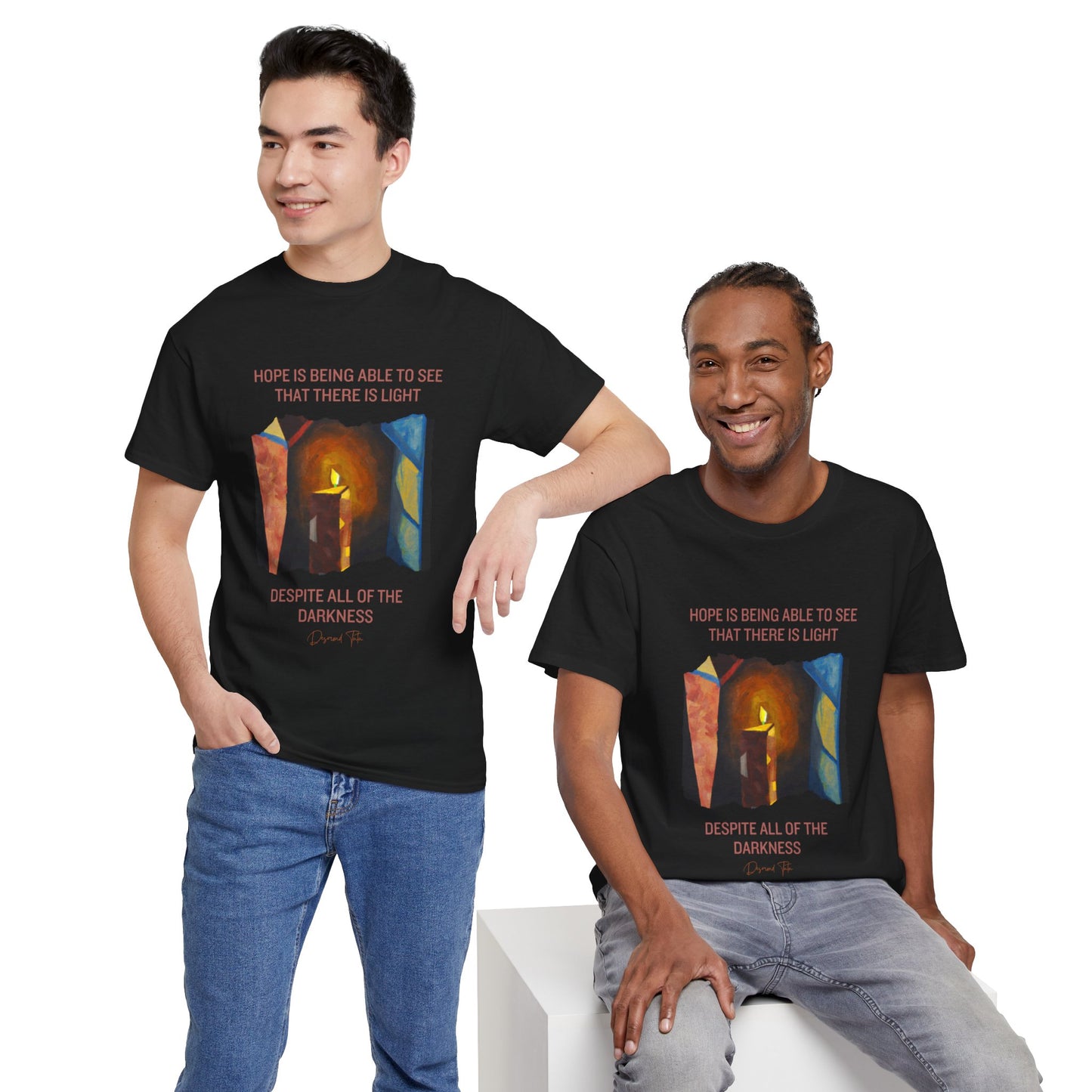 The Light Bringer T-Shirt: Find the Light Within"Hope is seeing light despite darkness" Desmond Tutu