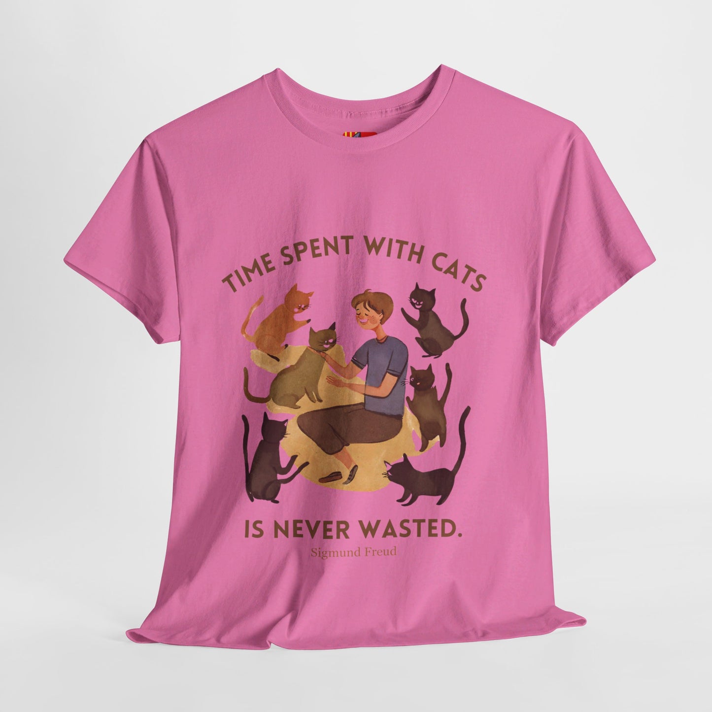 The Cat Lover T-Shirt: Purrfect Companionship"Time spent with cats... never wasted" Sigmund Freud