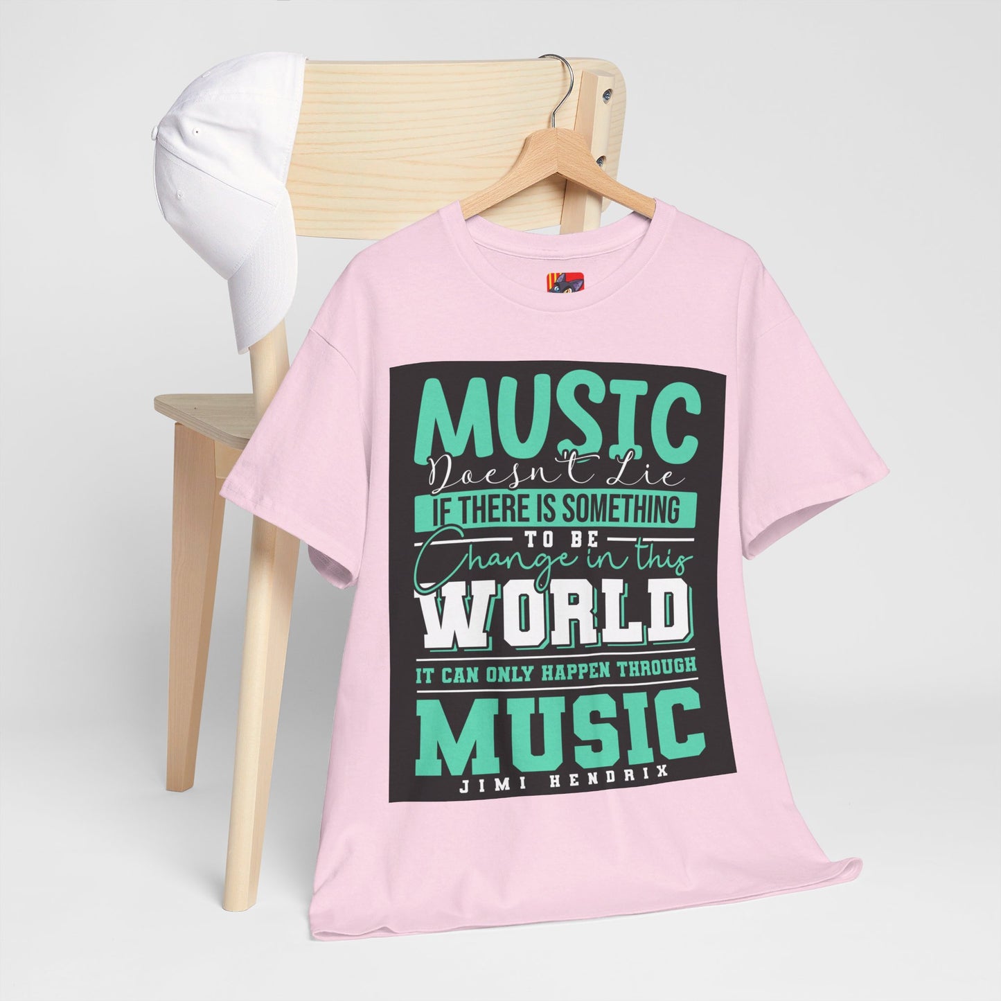 The Music Lover T-Shirt: Music doesn't lie if there is something to be change Jimi Hendrix