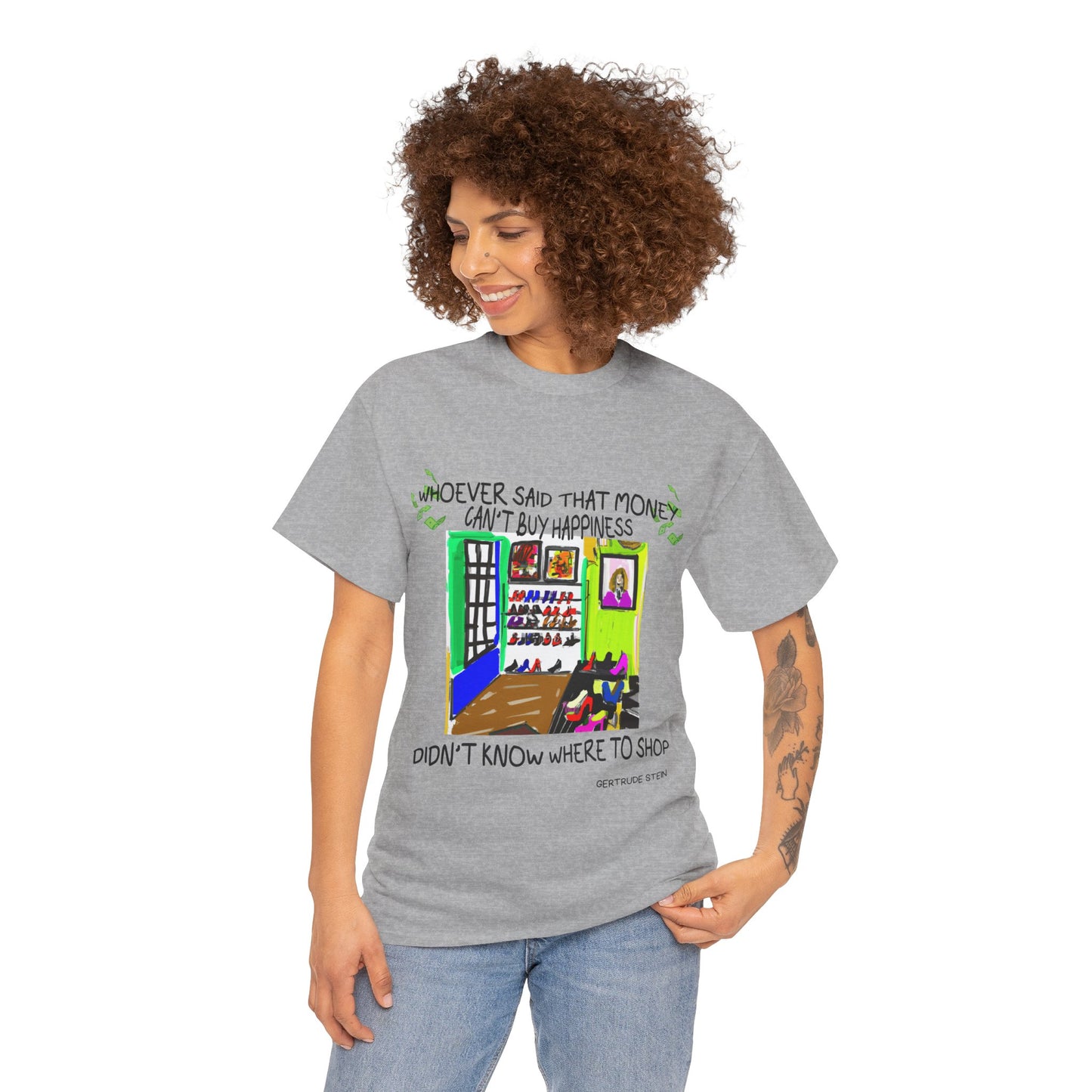 Money Buys Happiness: Funny Bart Simpson Quote Tee