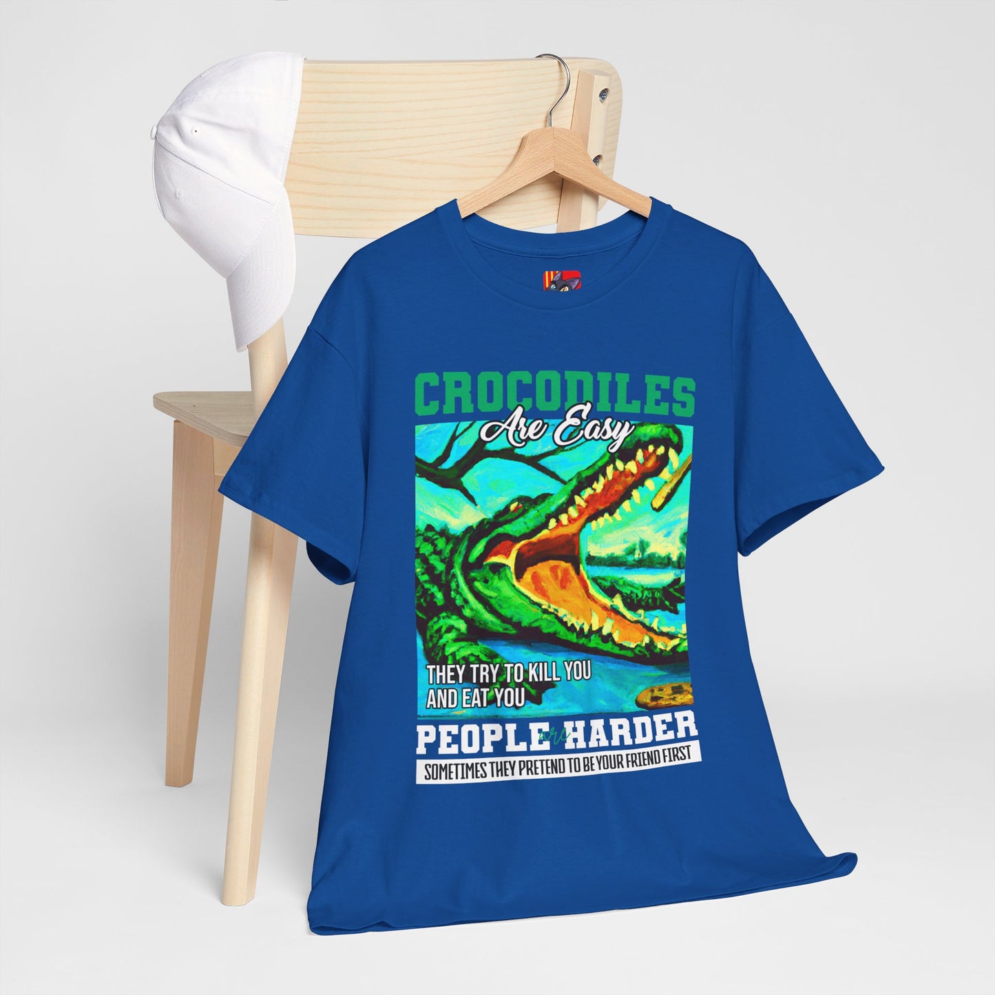 The Critical Thinker T-Shirt: Crocodiles are easy they try to kill you Steve Irwin