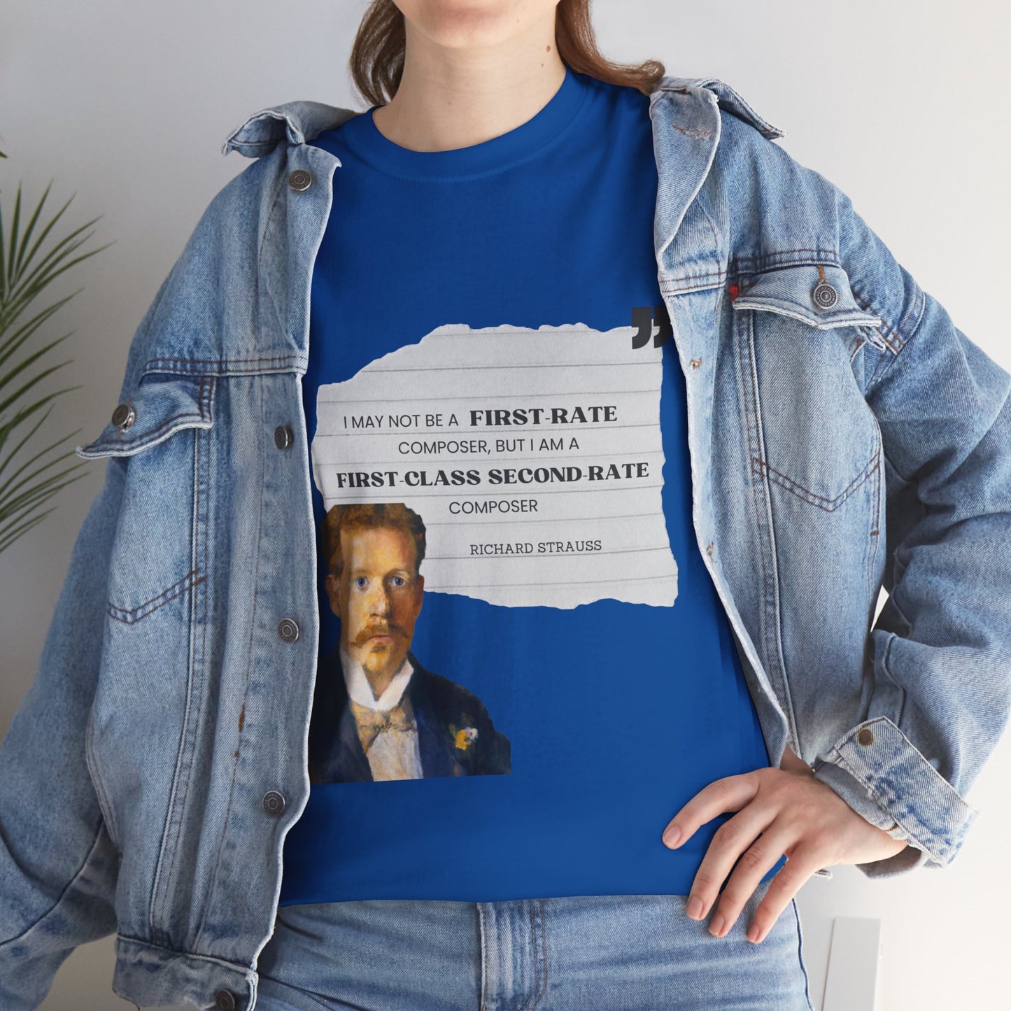 Second-Rate Genius: Dmitri Shostakovich Quote Tee Richard Strauss