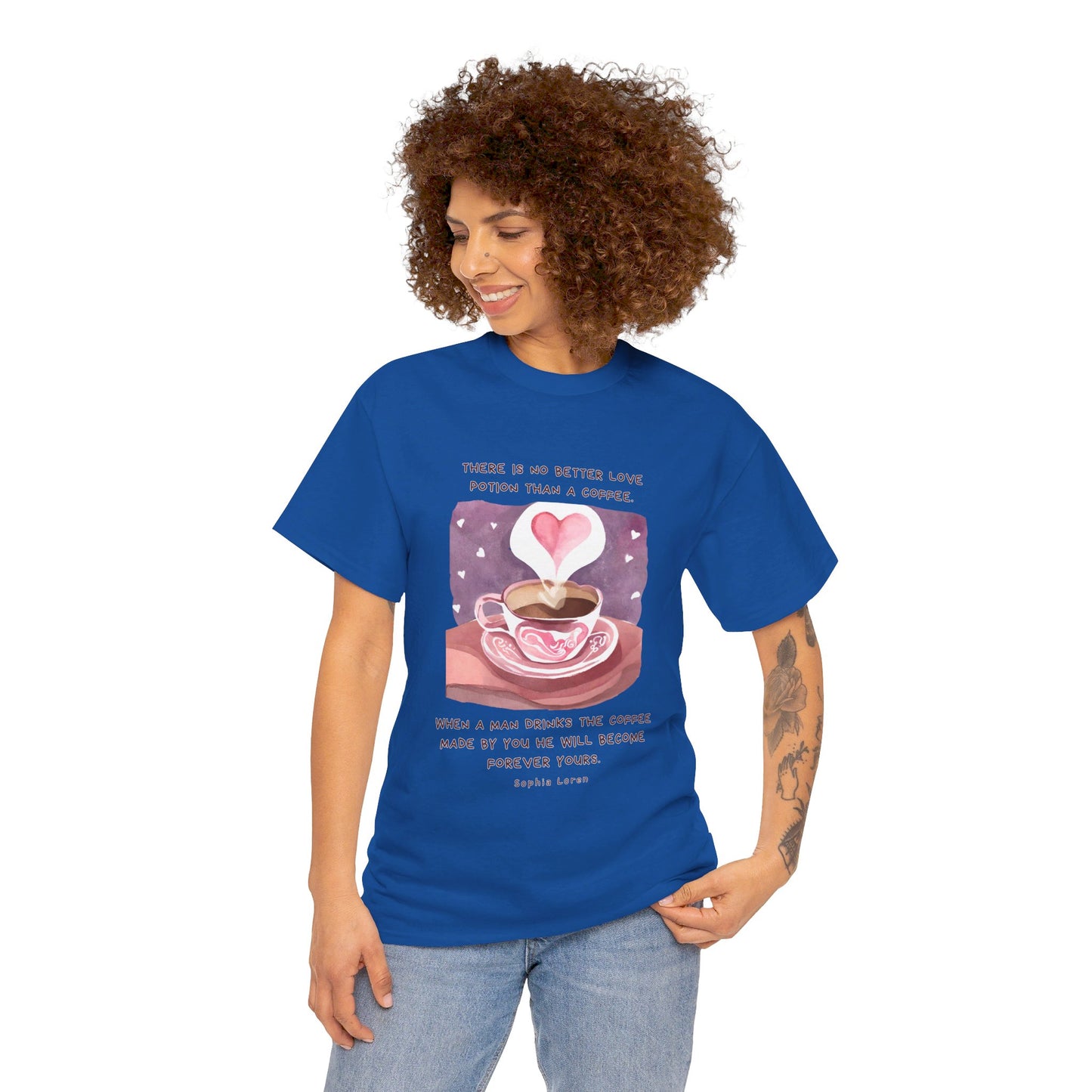 Coffee: The Love Potion (Cute & Playful) Romantic Coffee Quotes T-shirt