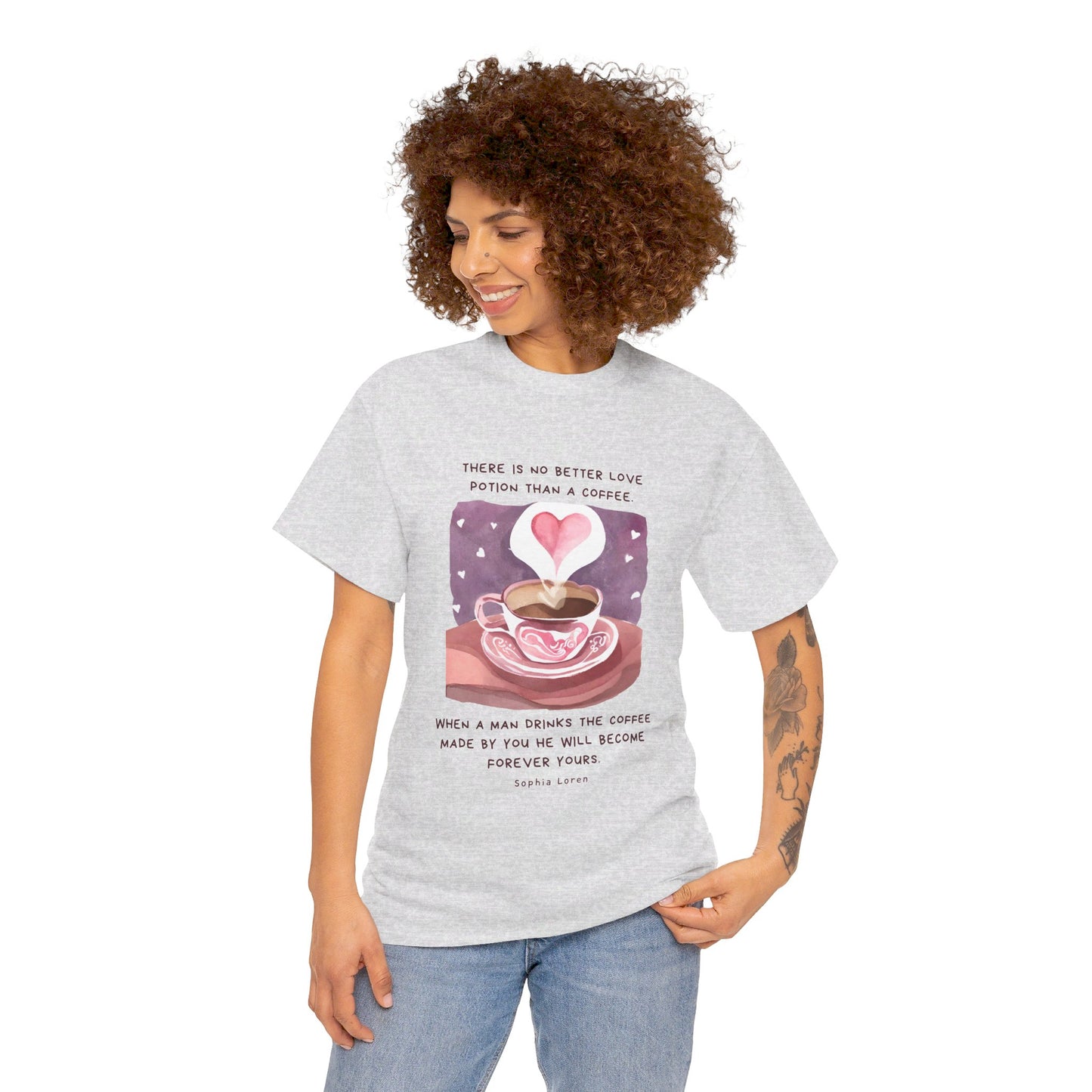 Coffee: The Love Potion (Cute & Playful) Romantic Coffee Quotes T-shirt