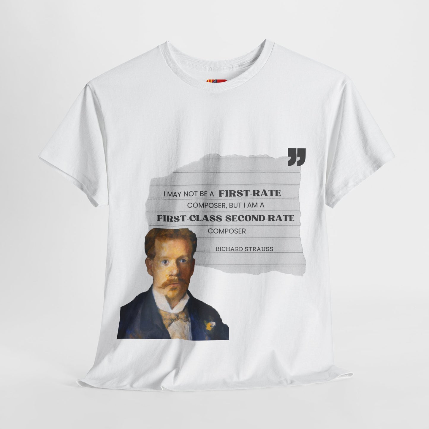 Second-Rate Genius: Dmitri Shostakovich Quote Tee Richard Strauss