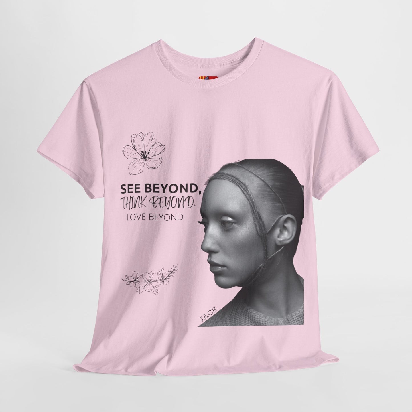 See, Think, Love Beyond: Inspirational Quote Tee