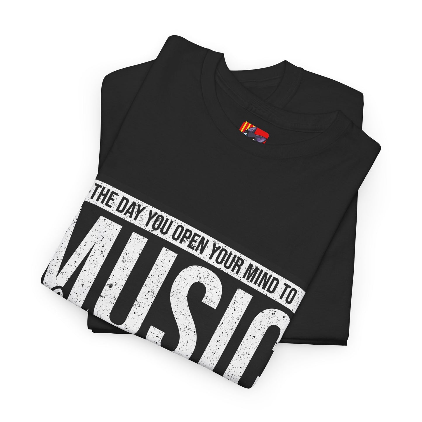 Music: The Language of Connection - Quote Tee The day you open your mind to music