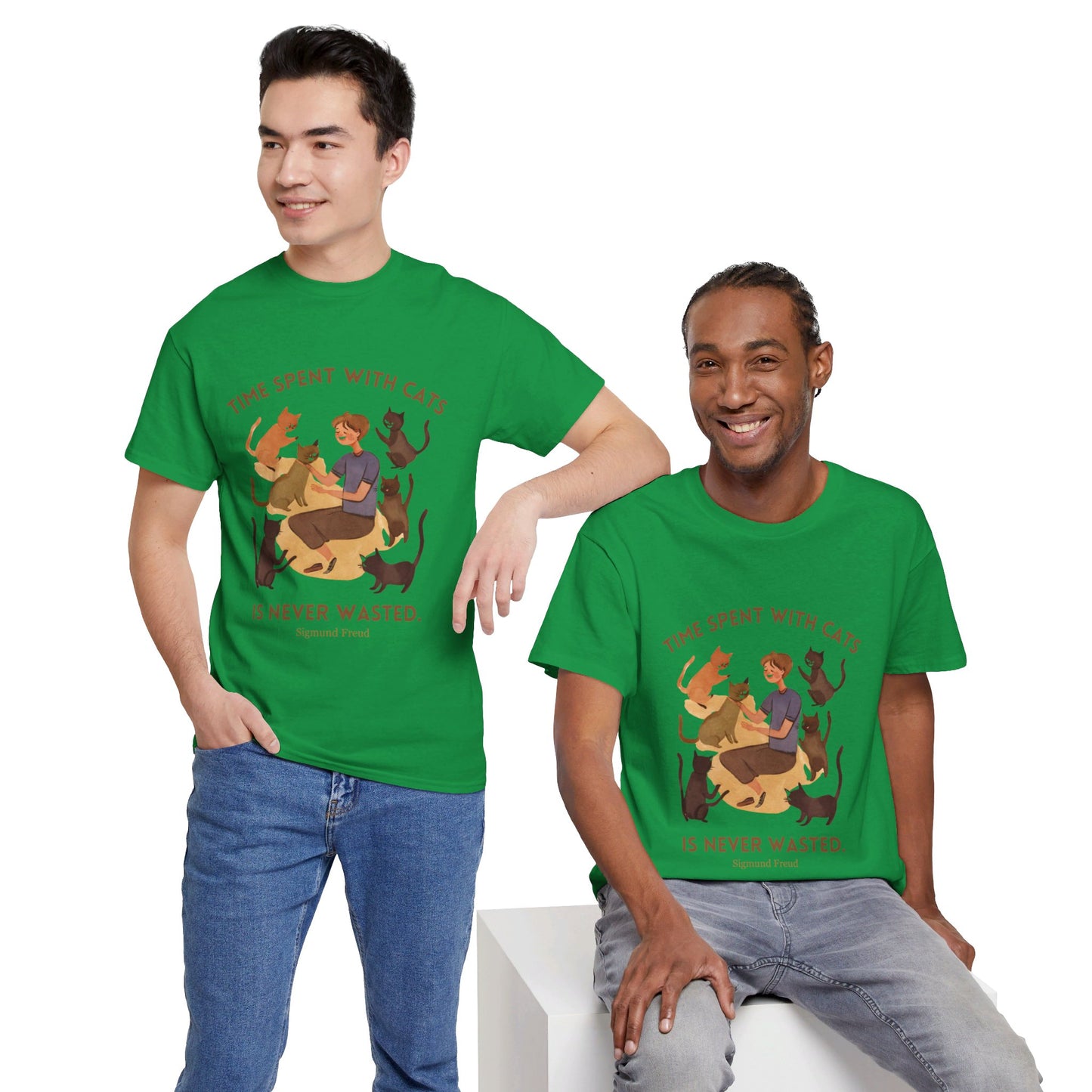 The Cat Lover T-Shirt: Purrfect Companionship"Time spent with cats... never wasted" Sigmund Freud