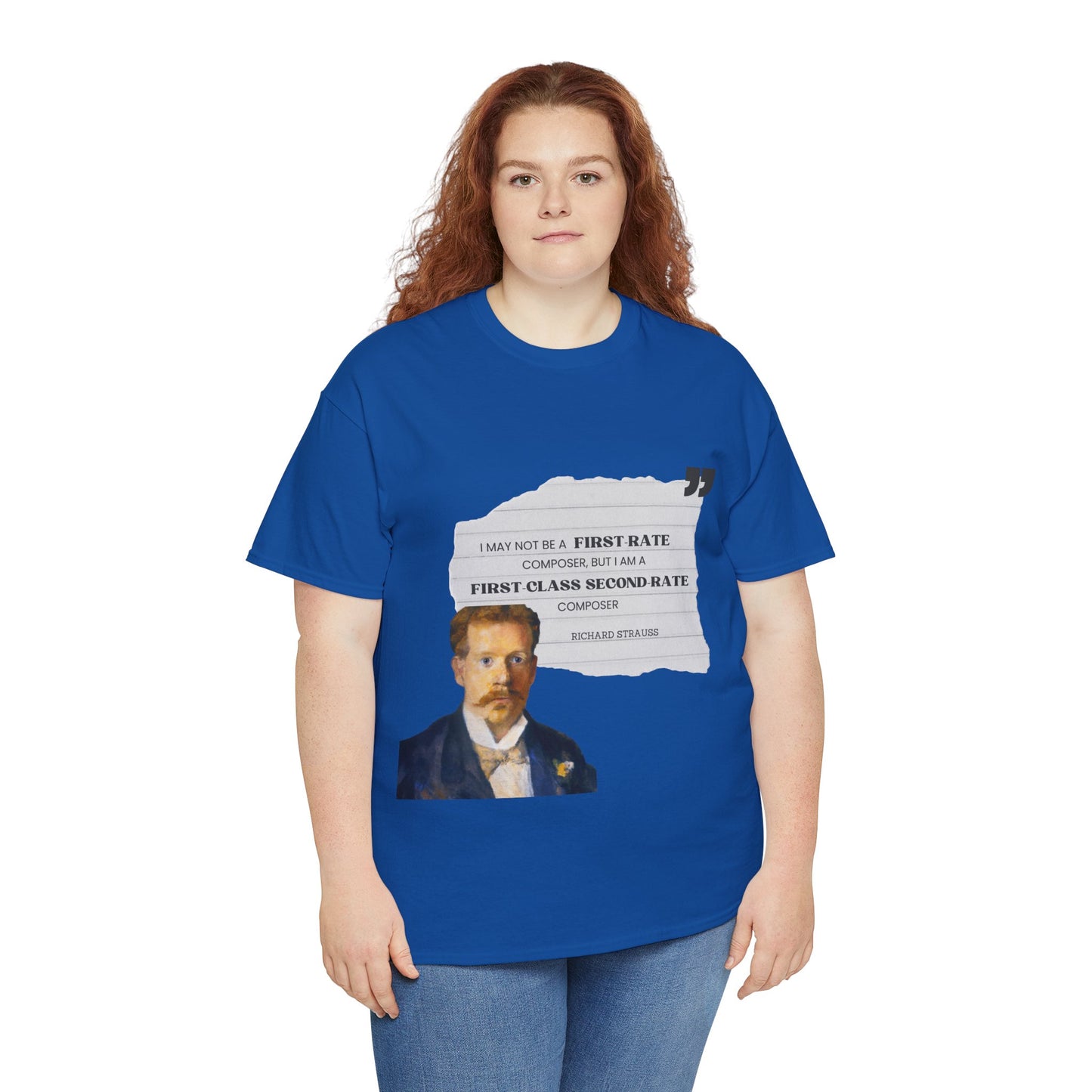 Second-Rate Genius: Dmitri Shostakovich Quote Tee Richard Strauss