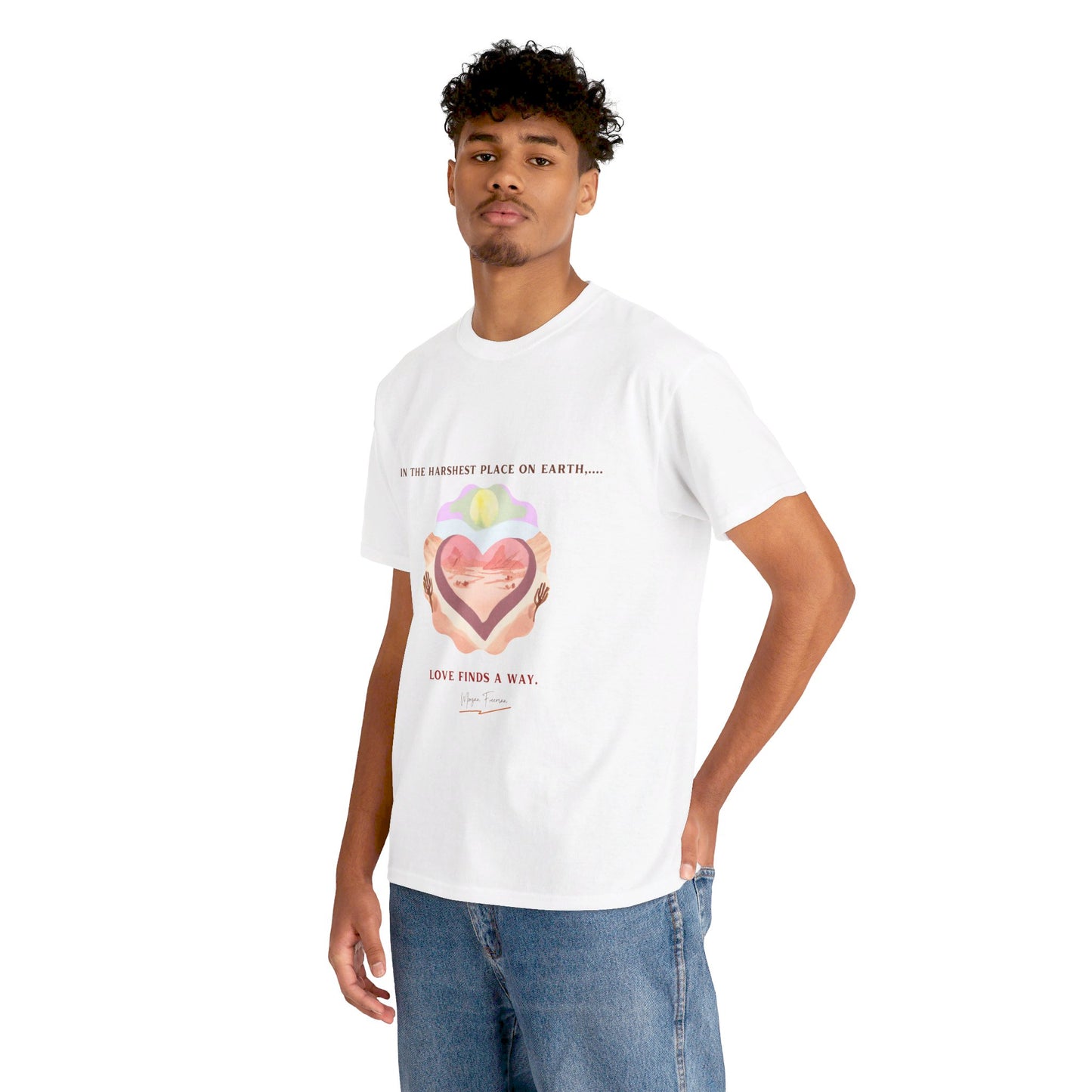 The Love Fighter T-Shirt: Love Conquers All"Love finds a way" Morgan Freeman