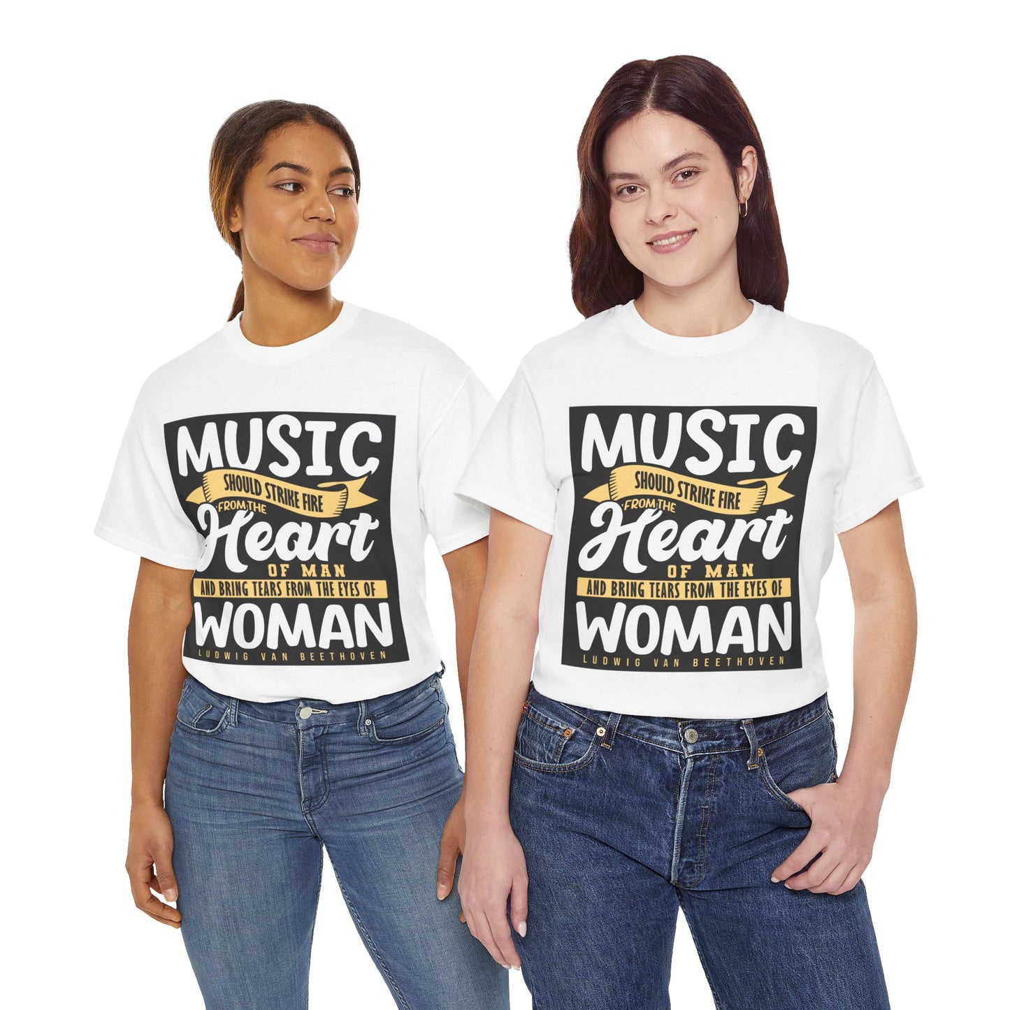 The Music Enthusiast T-Shirt: Music should strike fire from the heart