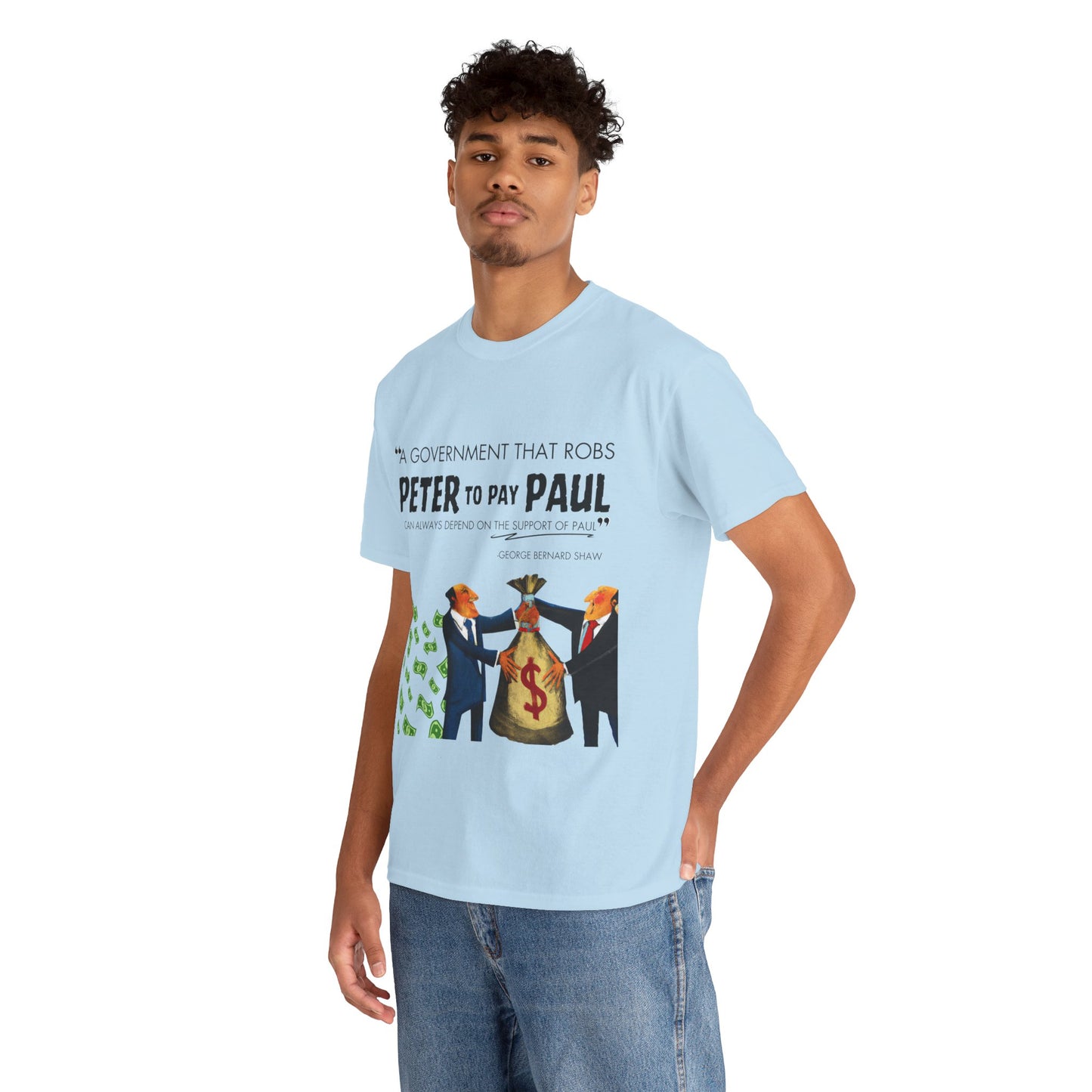 Robin Hood in Reverse: Jesse Jackson Quote Tee George Bernard Shaw