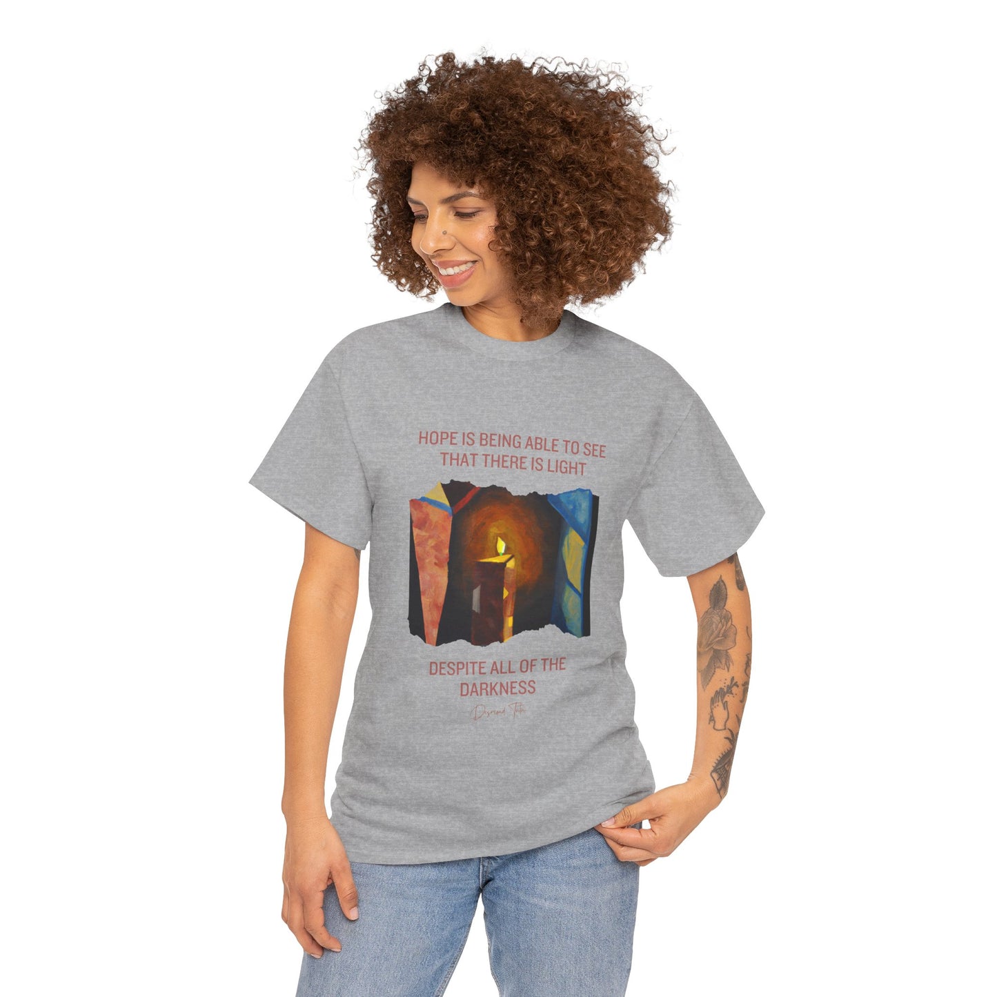 The Light Bringer T-Shirt: Find the Light Within"Hope is seeing light despite darkness" Desmond Tutu