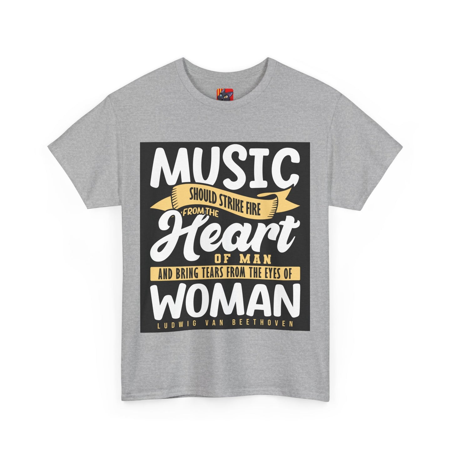 The Music Enthusiast T-Shirt: Music should strike fire from the heart