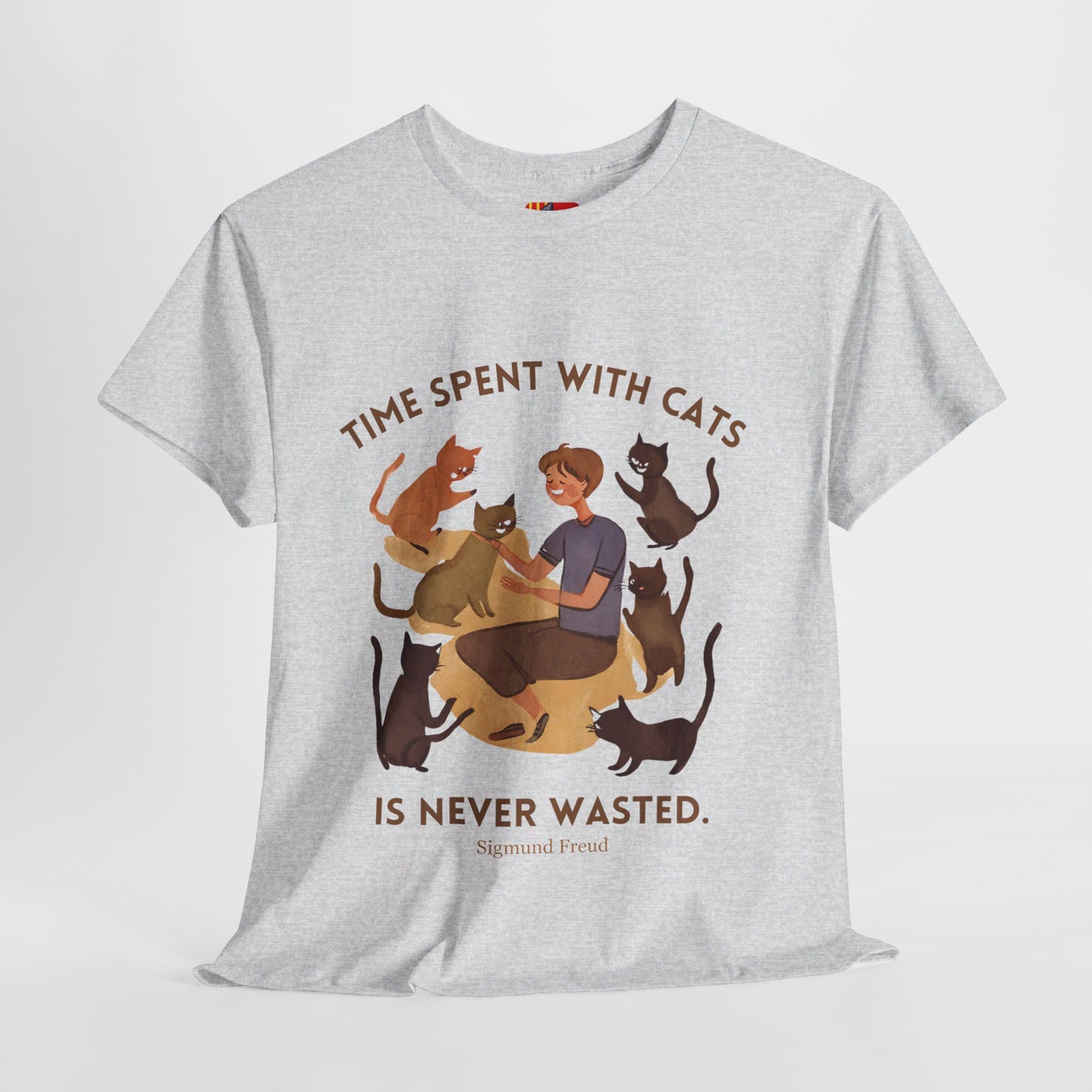 The Cat Lover T-Shirt: Purrfect Companionship"Time spent with cats... never wasted" Sigmund Freud