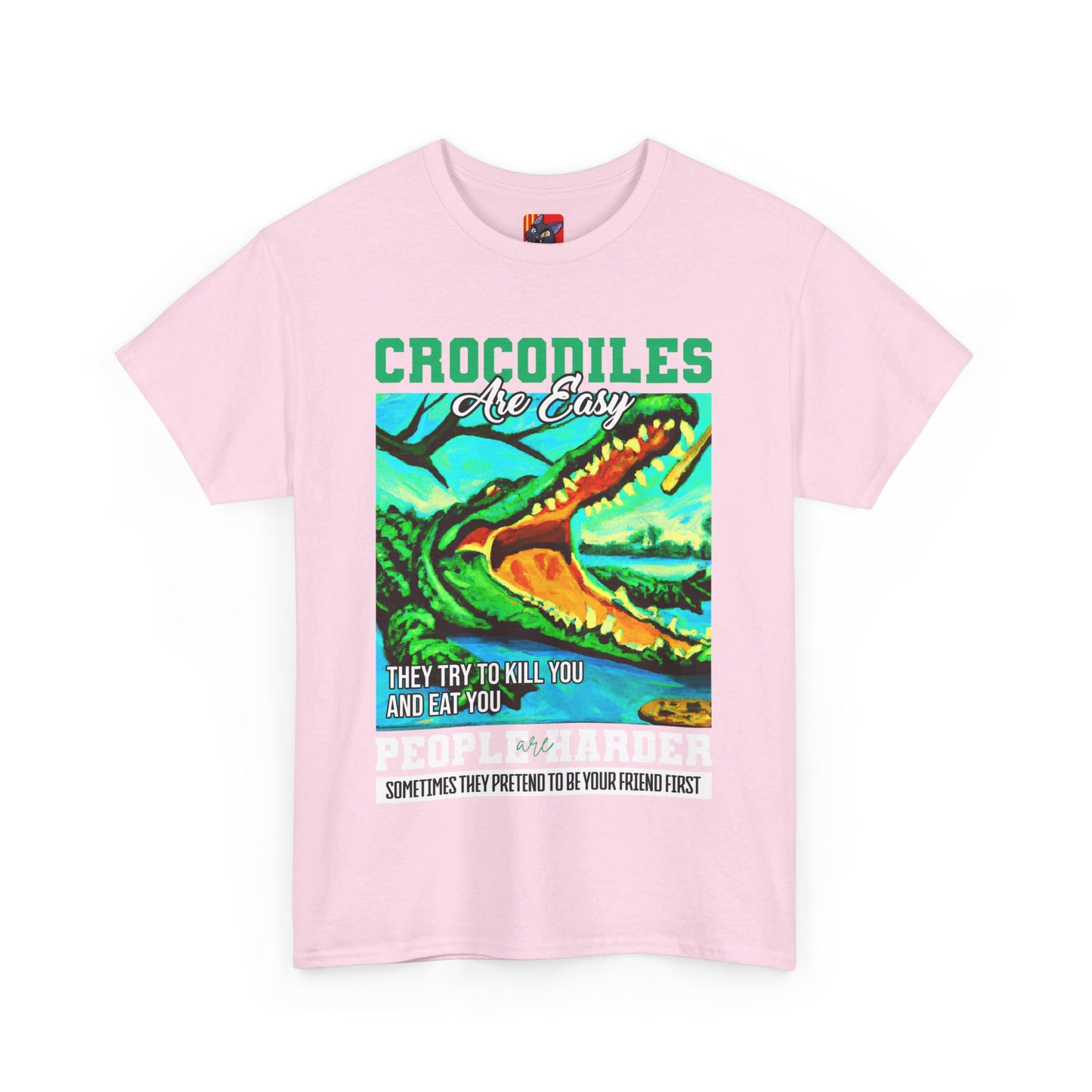 The Critical Thinker T-Shirt: Crocodiles are easy they try to kill you Steve Irwin