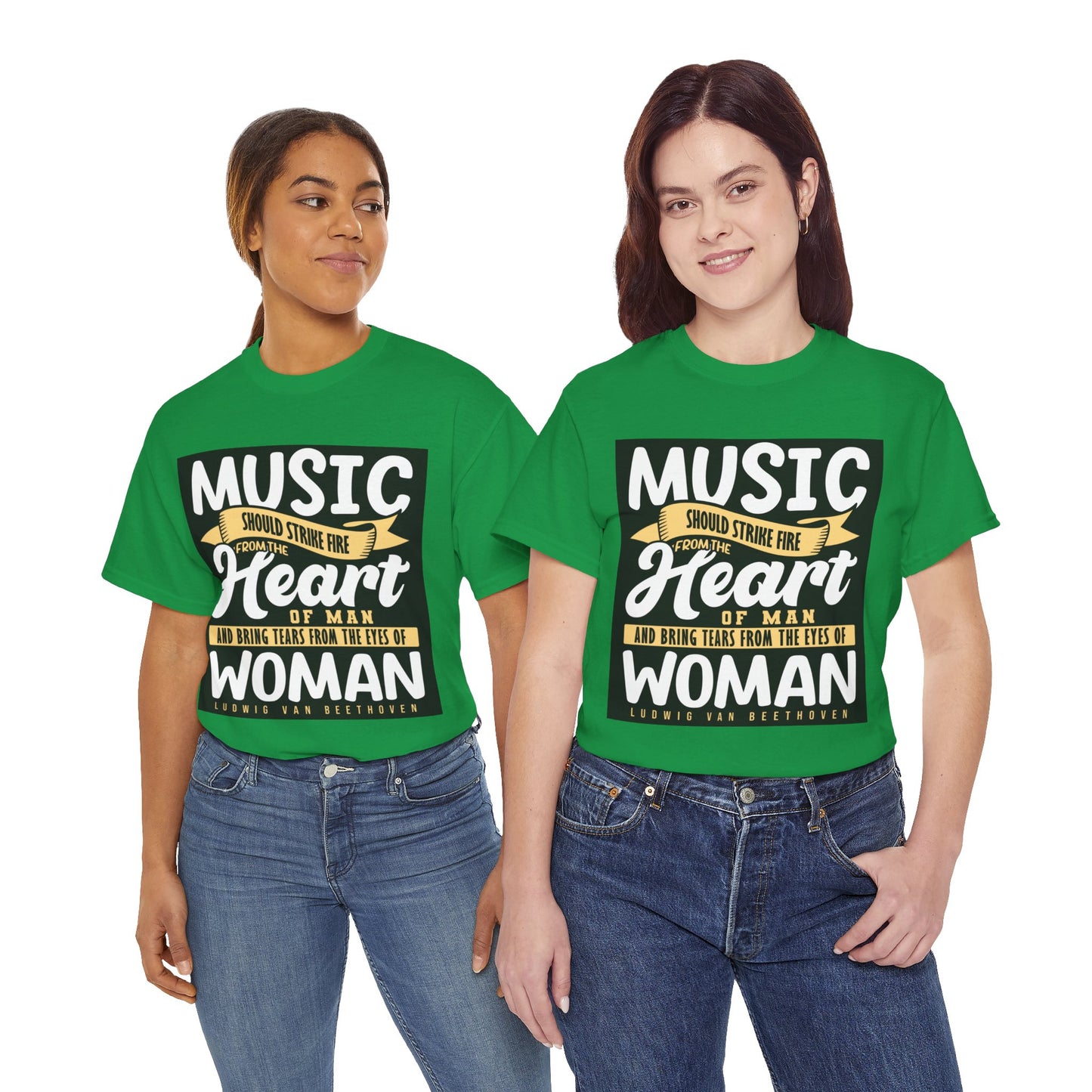 The Music Enthusiast T-Shirt: Music should strike fire from the heart