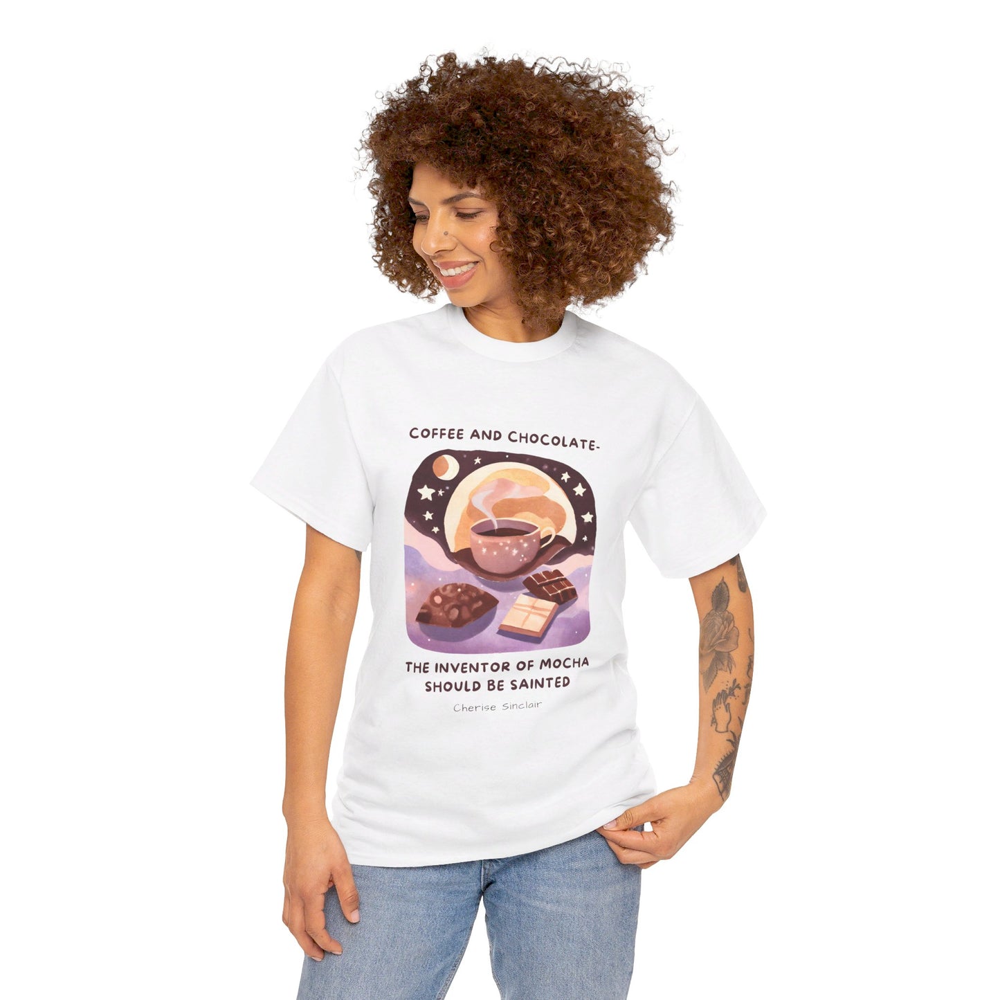 Saint the Mocha Inventor General Coffee Love T-shirt