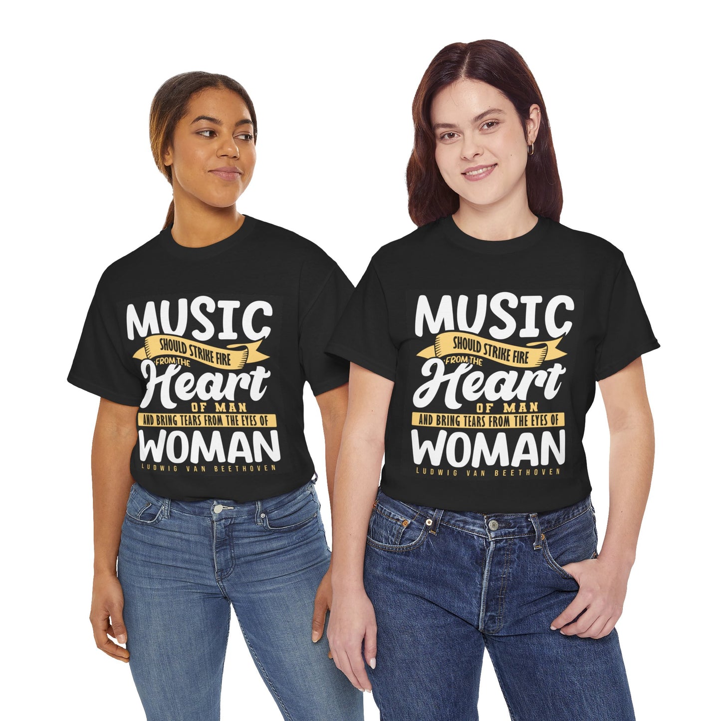 The Music Enthusiast T-Shirt: Music should strike fire from the heart