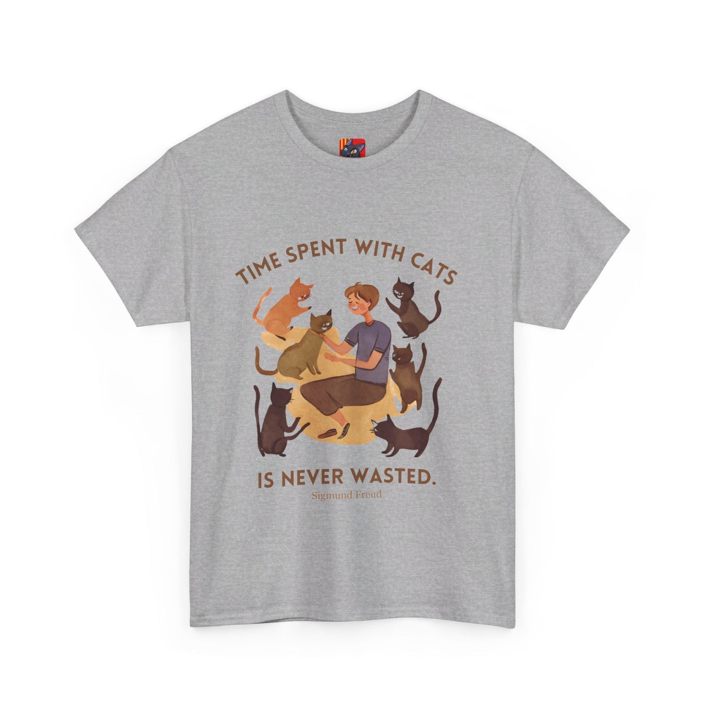 The Cat Lover T-Shirt: Purrfect Companionship"Time spent with cats... never wasted" Sigmund Freud