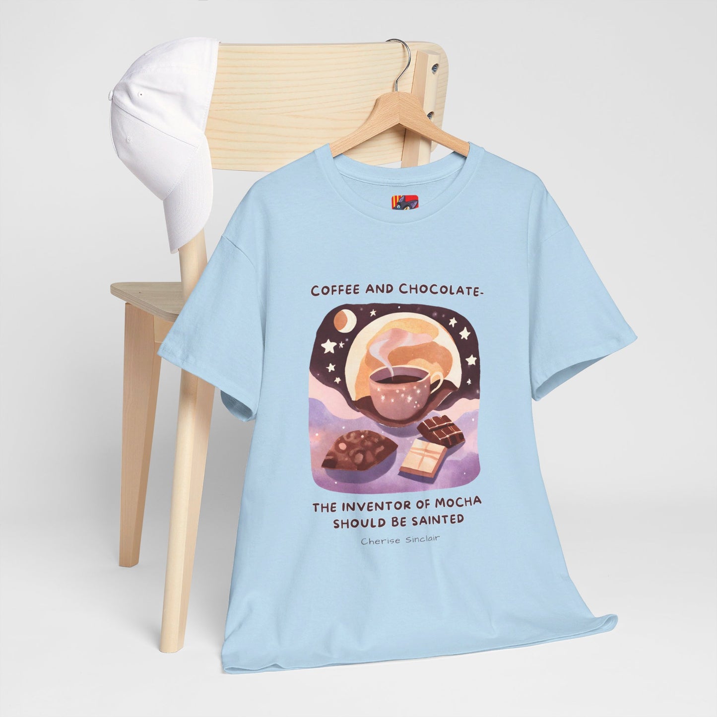 Saint the Mocha Inventor General Coffee Love T-shirt