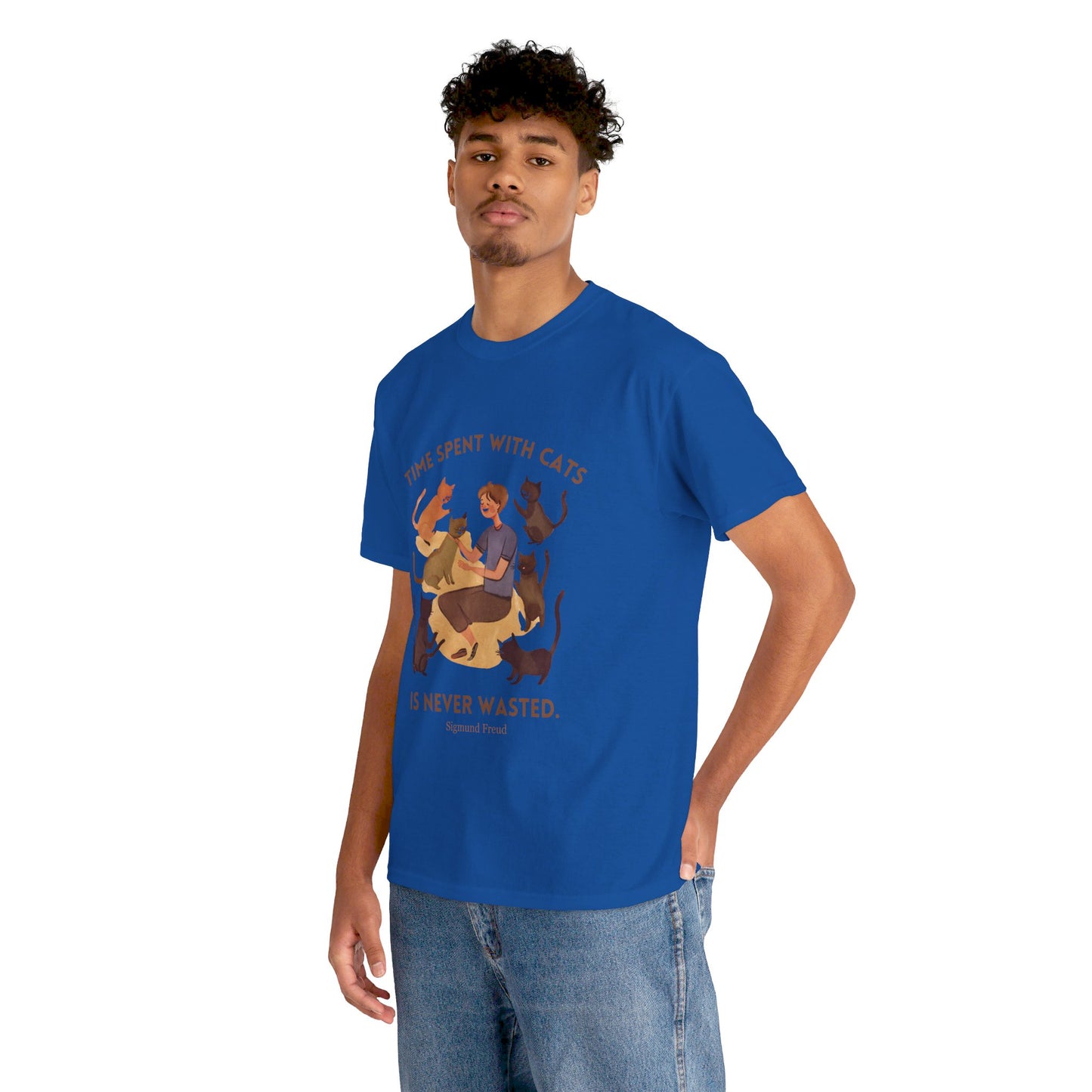 The Cat Lover T-Shirt: Purrfect Companionship"Time spent with cats... never wasted" Sigmund Freud