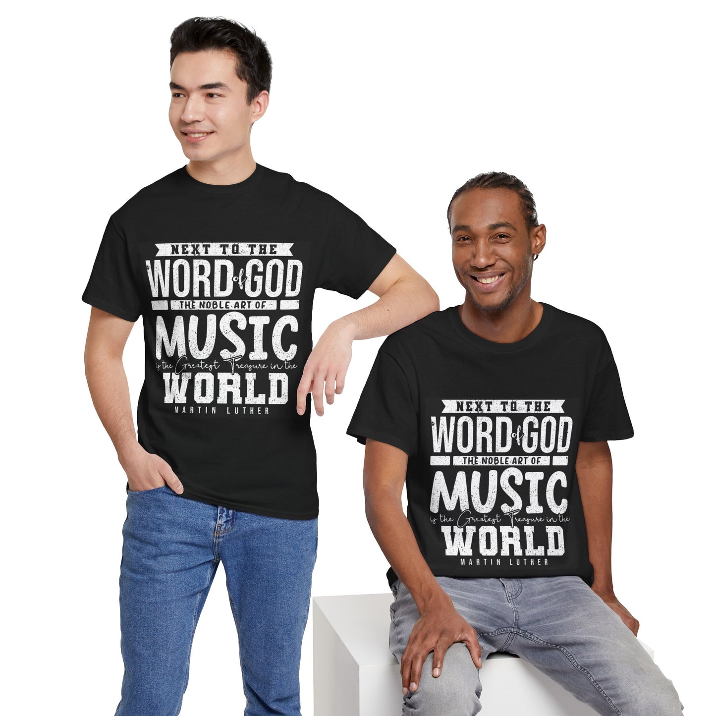 The Language Keeper T-Shirt: Next to the word of god the noble art of music